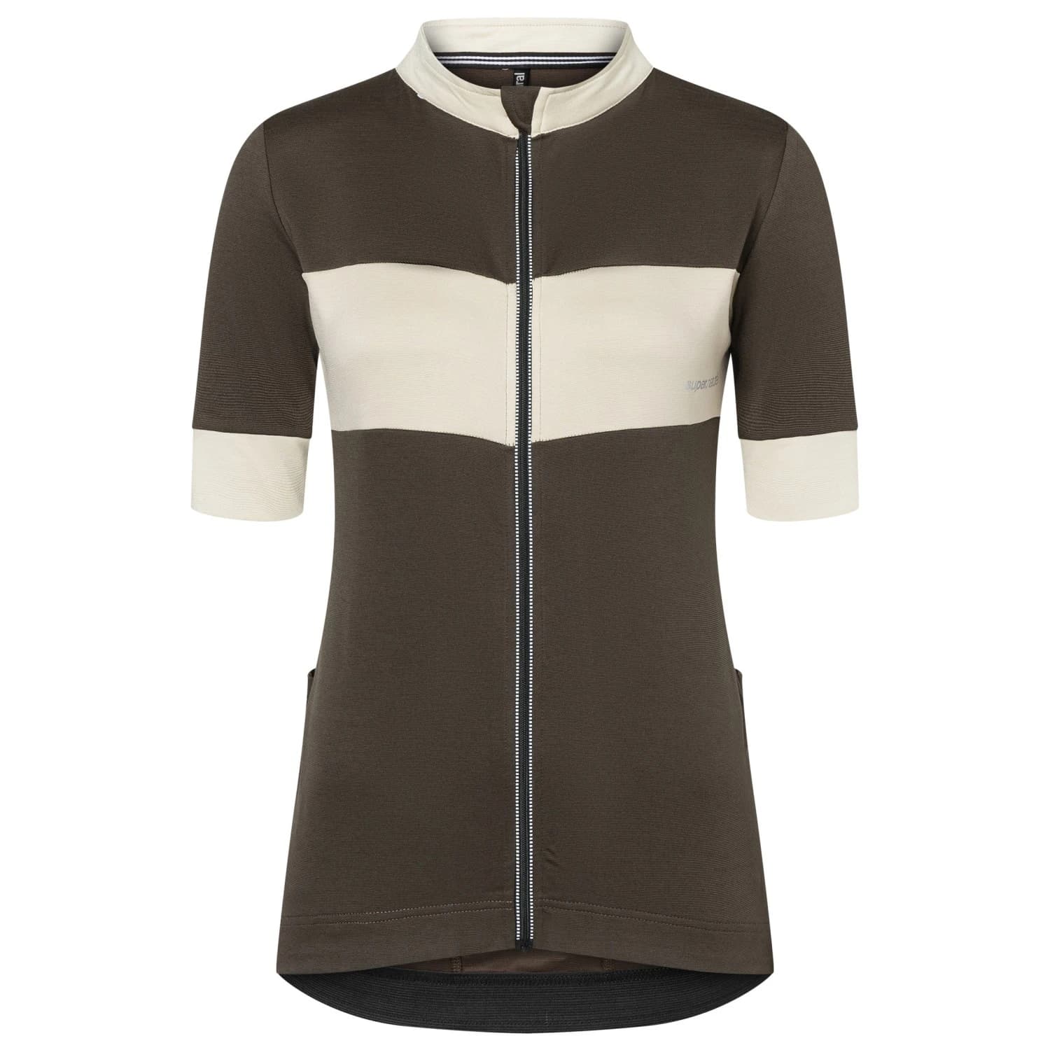 Дамска фланелка с къс ръкав за колоездене Super.natural Women's Grava Jersey Cycling jersey - Wren / Oyster Grey