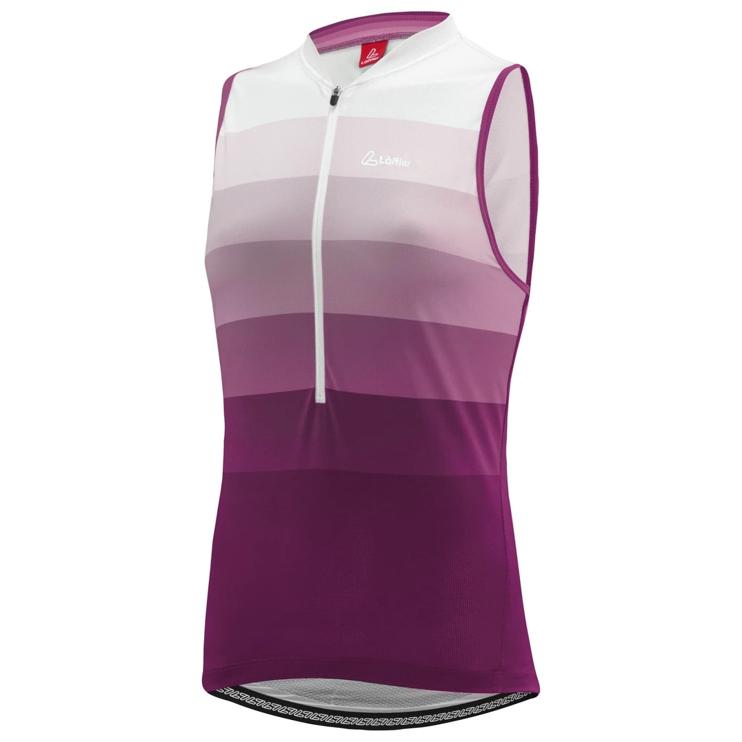 Дамски потник за колоездене Löffler Women's Bike Sleevless Jersey Halfzip Rainbow Cycling singlet - Bordeaux