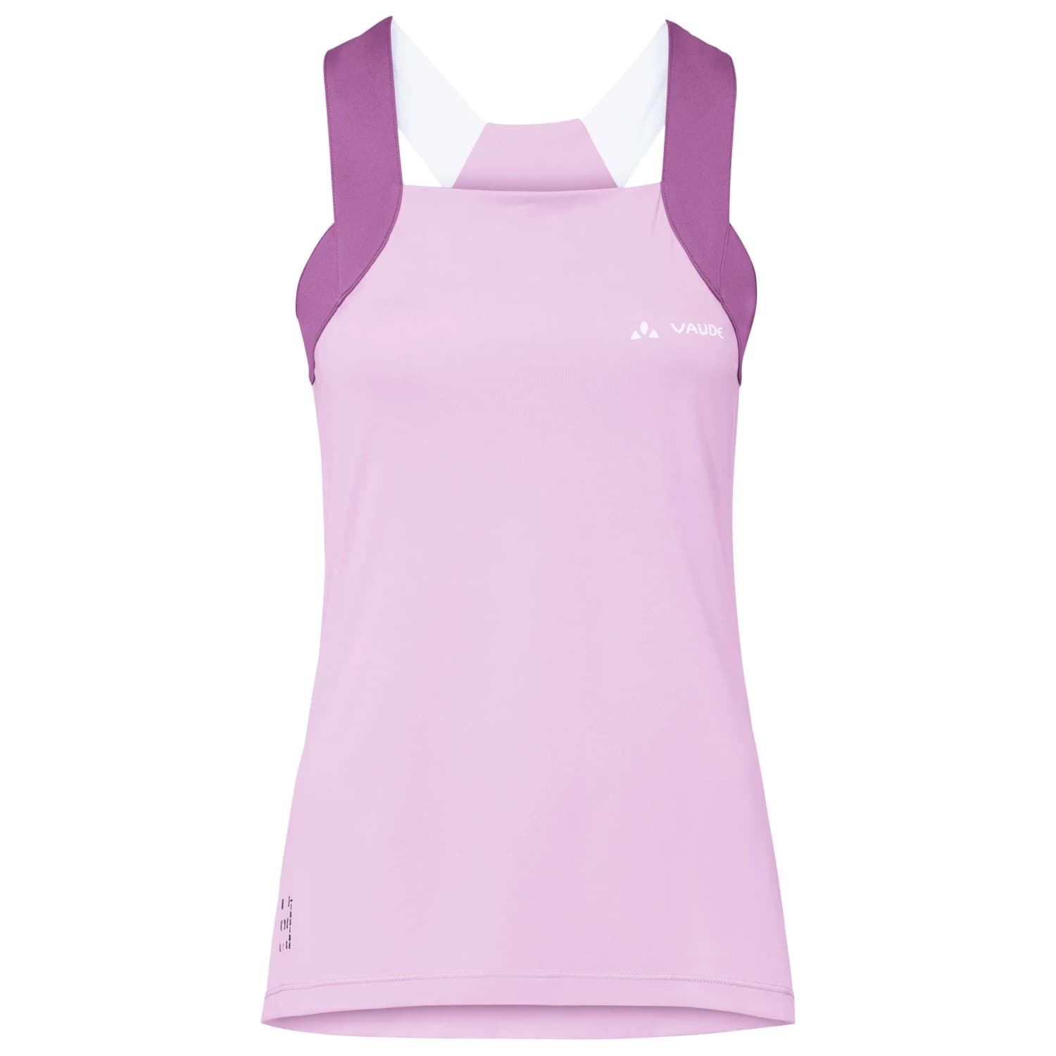 Дамска фланелка с къс ръкав за колоездене Vaude Women's Matera Top Cycling singlet - Raspberry