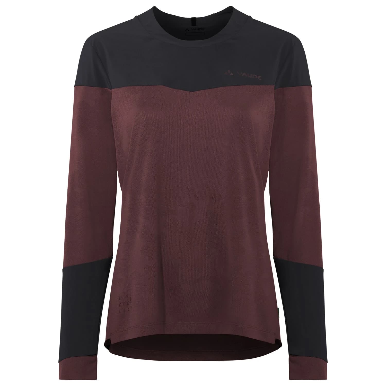 Дамска фланелка с дълъг ръкав за колоездене Vaude Women's Moab L/S Pro Shirt Cycling jersey - Dark Oak