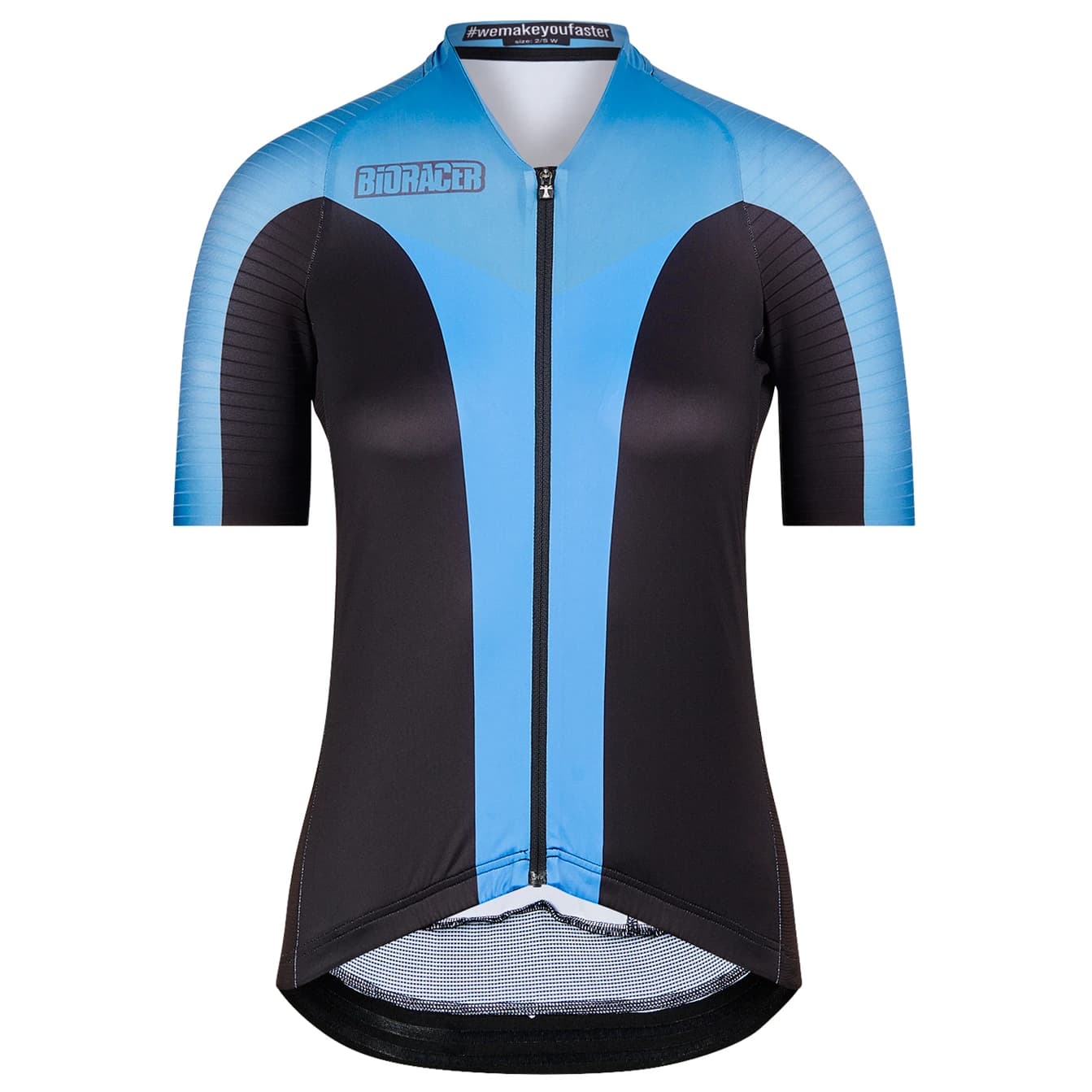 Дамска фланелка с къс ръкав за колоездене Bioracer Women's Icon Jersey Cycling jersey - Block Pacific Blue