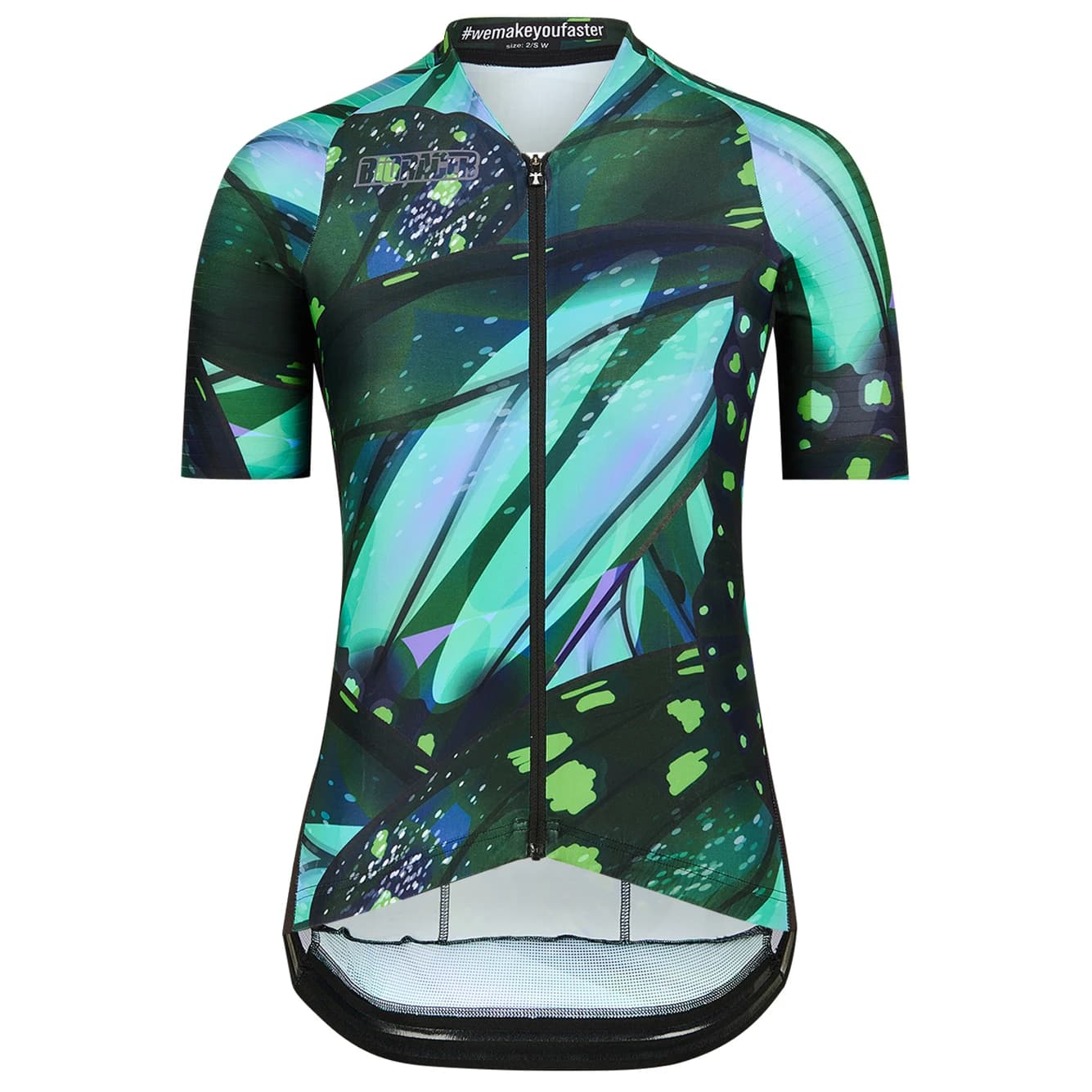 Дамска фланелка с къс ръкав за колоездене Bioracer Women's Icon Jersey Cycling jersey - Papillon Moss Green