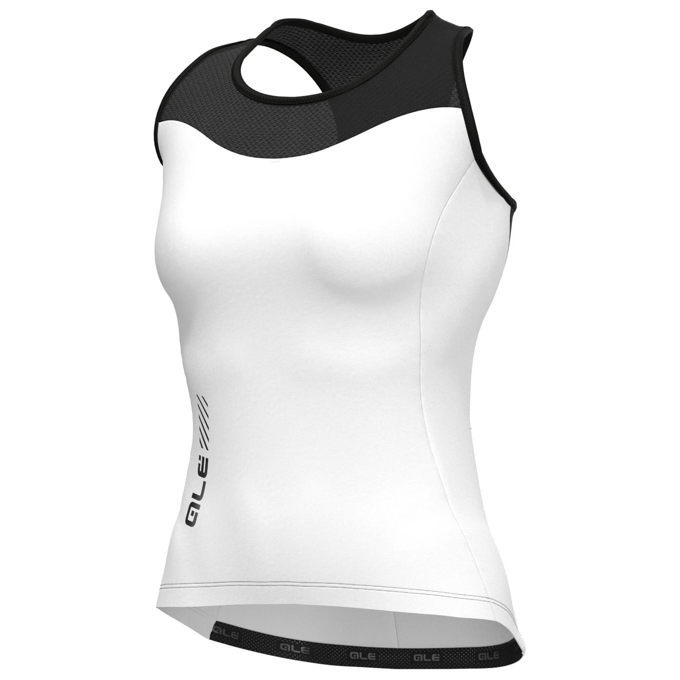 Дамски потник за колоездене Alé Women's Color Block Tank Top Cycling singlet - White