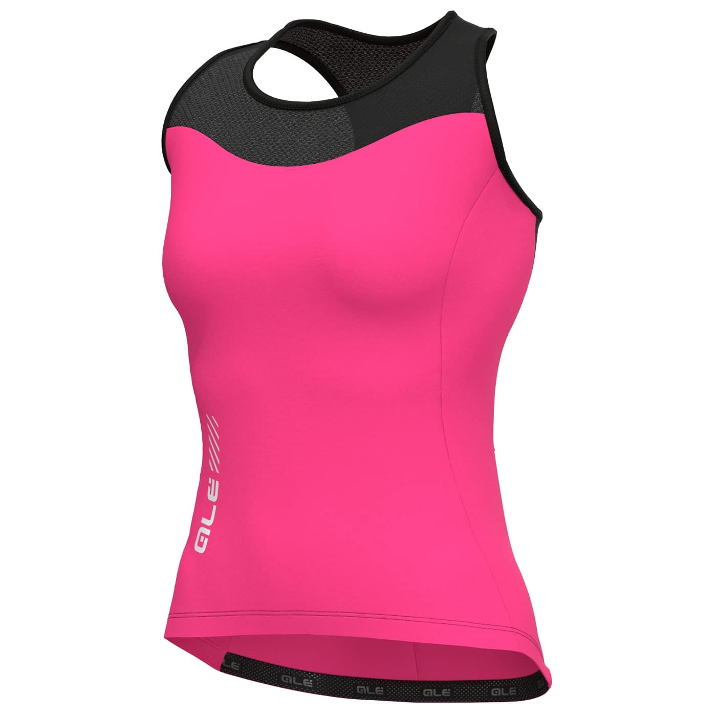 Дамски потник за колоездене Alé Women's Color Block Tank Top Cycling singlet - Flamingo Pink