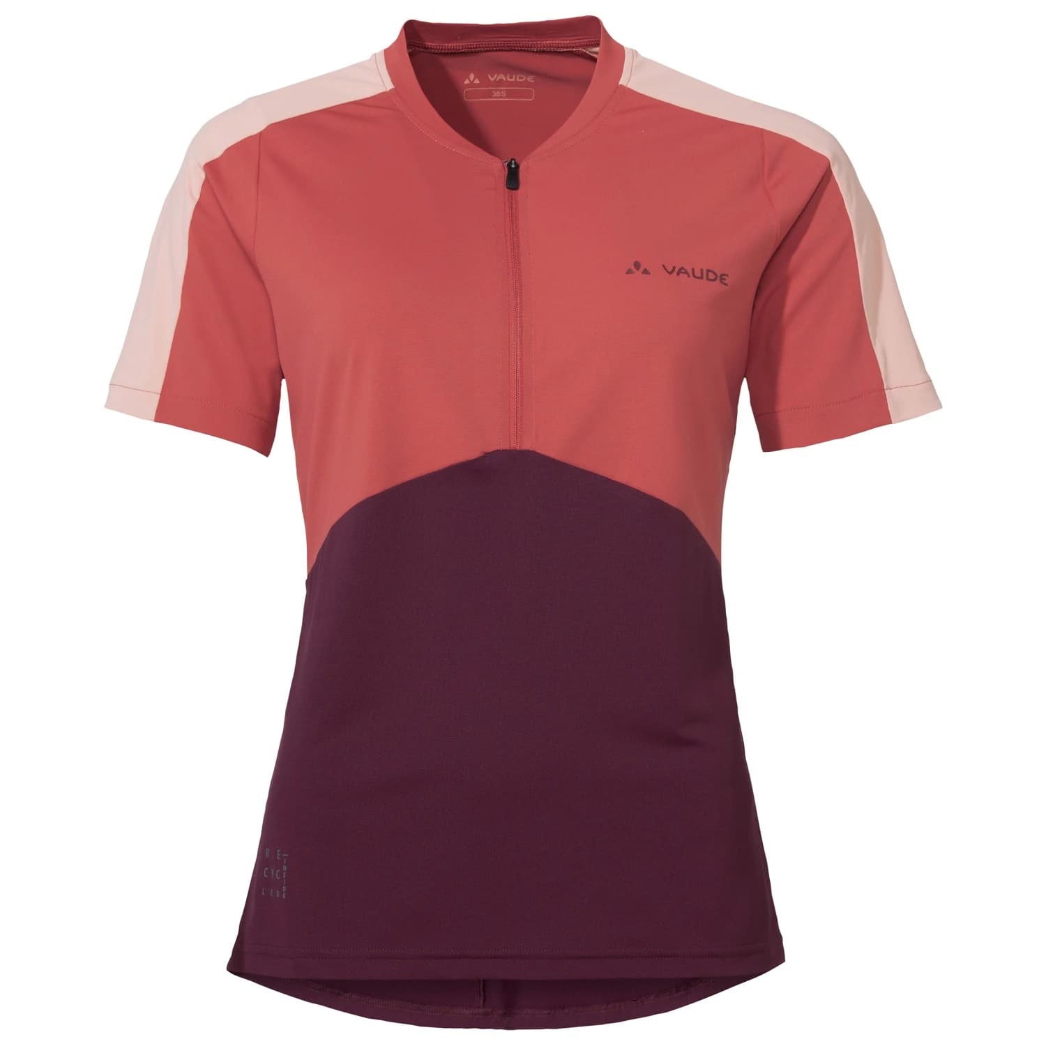 Фланелка с къс ръкав за колоездене Vaude Women's Altissimo Shirt II Cycling jersey - Brick