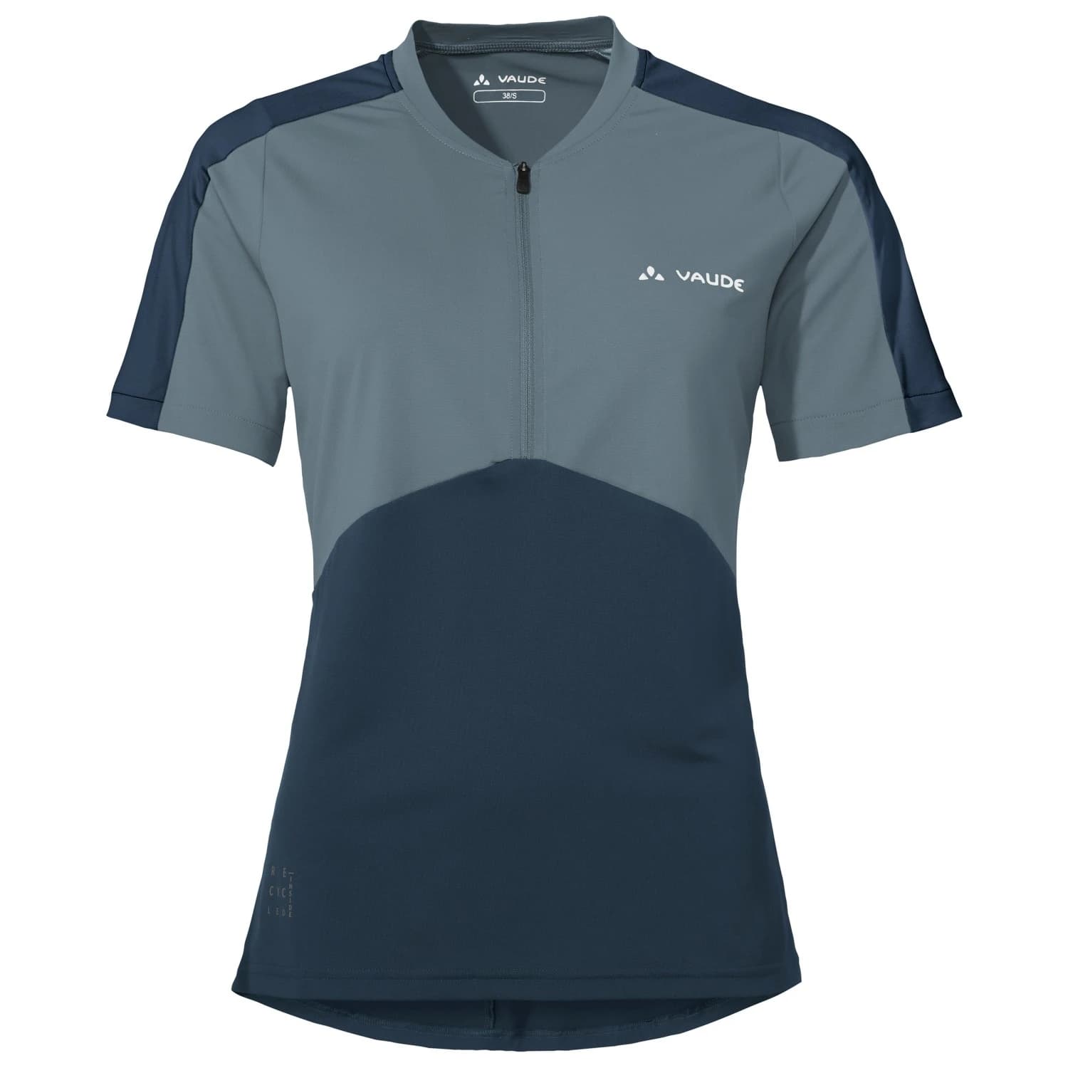 Дамска фланелка с къс ръкав за колоездене Vaude Women's Altissimo Shirt II Cycling jersey - Nordic Blue