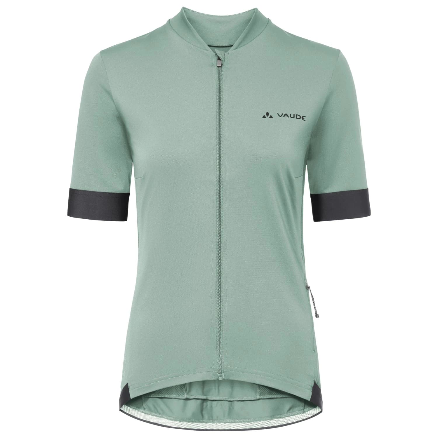 Дамска фланелка с къс ръкав за колоездене Vaude Women's Kuro Full-Zip Tricot II Cycling jersey - Dusty Fern
