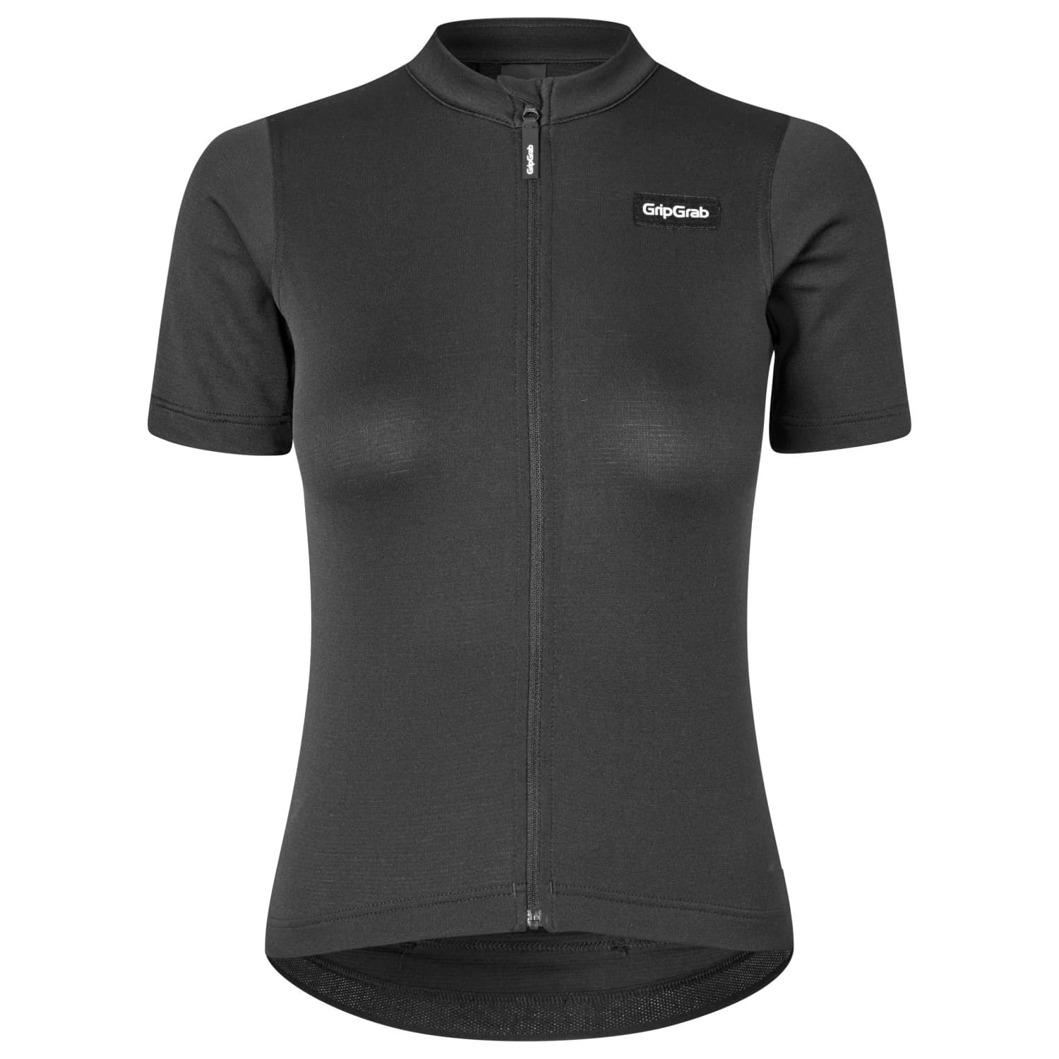 Дамска фланелка с къс ръкав за колоездене GripGrab Women's EXPLR Merinotech Short Sleeve Jersey Cycling jersey - Black
