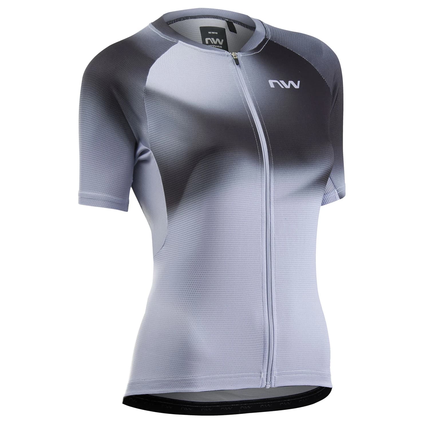 Дамска фланелка с къс ръкав за колоездене Northwave Women's Force Evo Jersey Short Sleeve Cycling jersey - Ice Grey