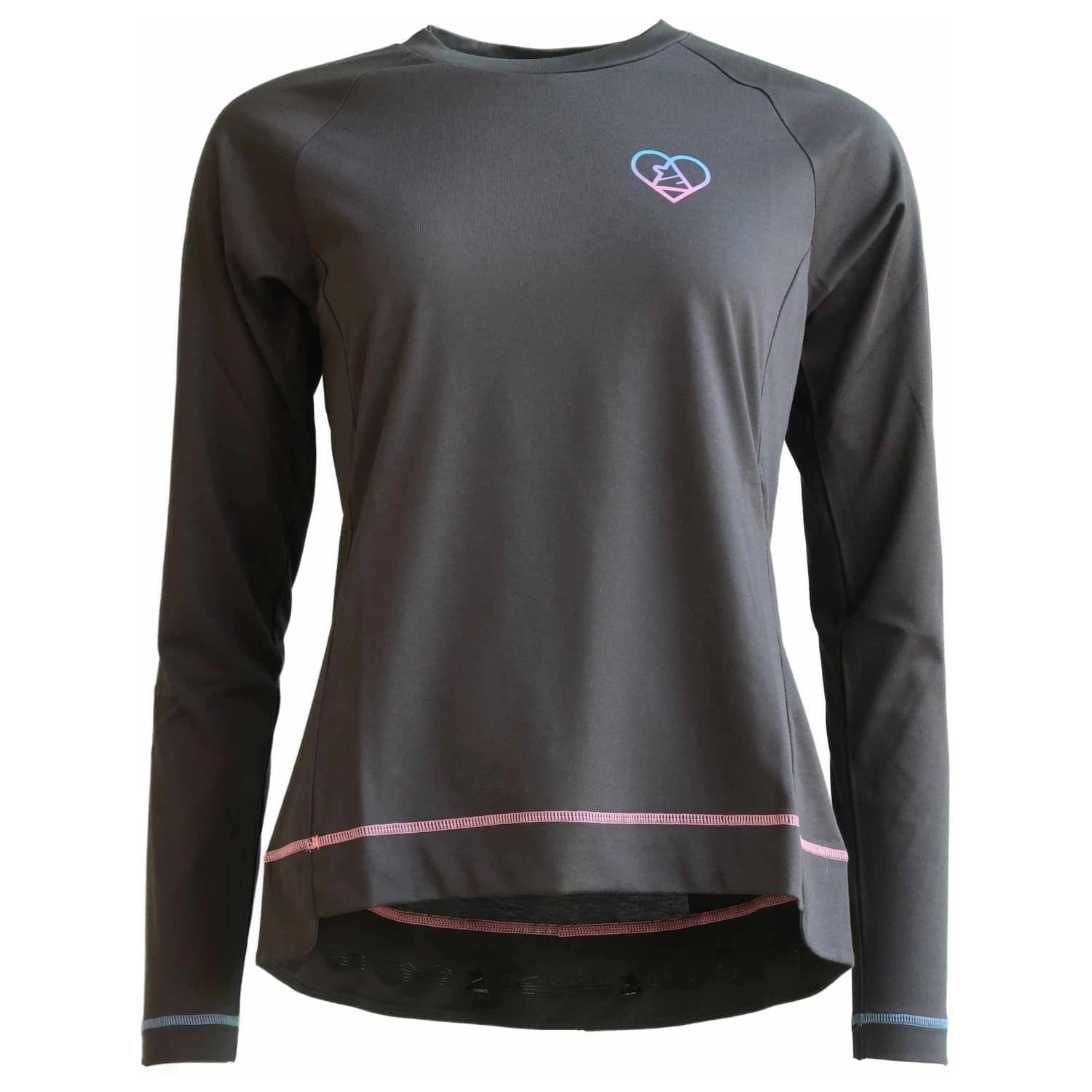Дамска фланелка с дълъг ръкав за колоездене Zimtstern Women's Pureflowz Eco Shirt L/S Cycling jersey - Pirate Black