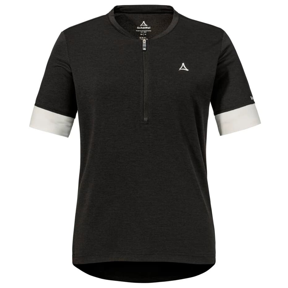 Дамска фланелка с къс ръкав за колоездене Schöffel Women's Shirt Style Pinega Cycling jersey - Black