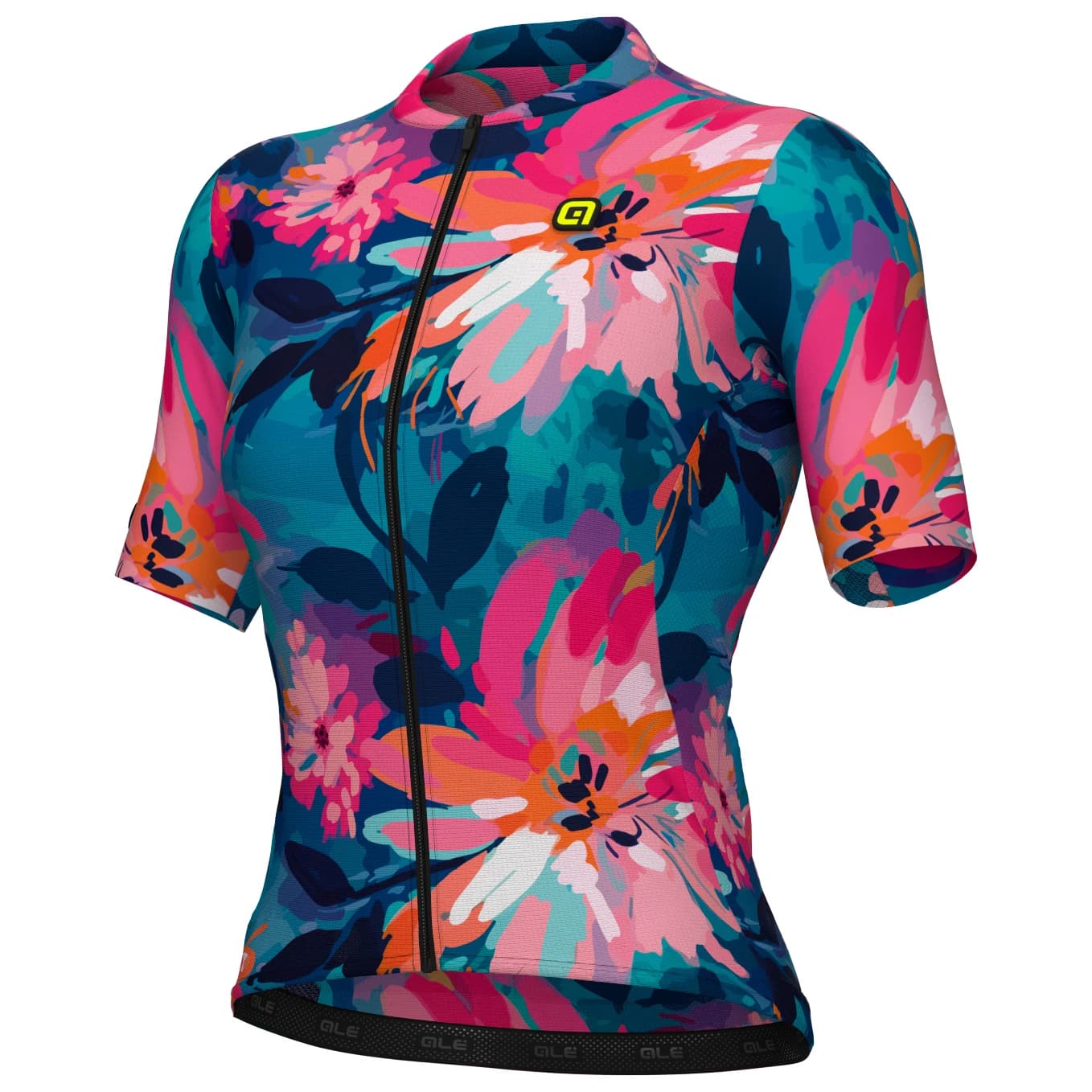 Дамска фланелка с къс ръкав за колоездене Alé Women's PR-E Jardin S/S Jersey Cycling jersey - Multicolor