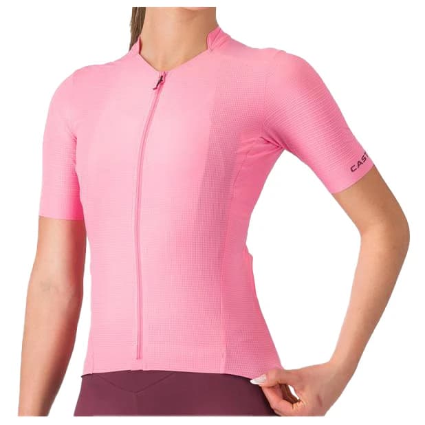 Дамска фланелка с къс ръкав за колоездене Castelli Women's Premio Evo Jersey Cycling jersey - Rosa Giro