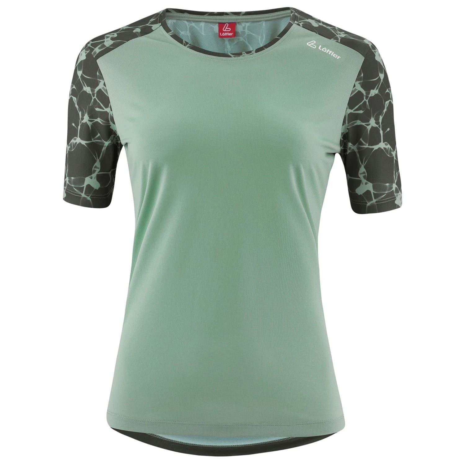 Дамска фланелка с къс ръкав за колоездене Löffler Women's MTB T-Shirt Parella Cycling jersey - Cottage