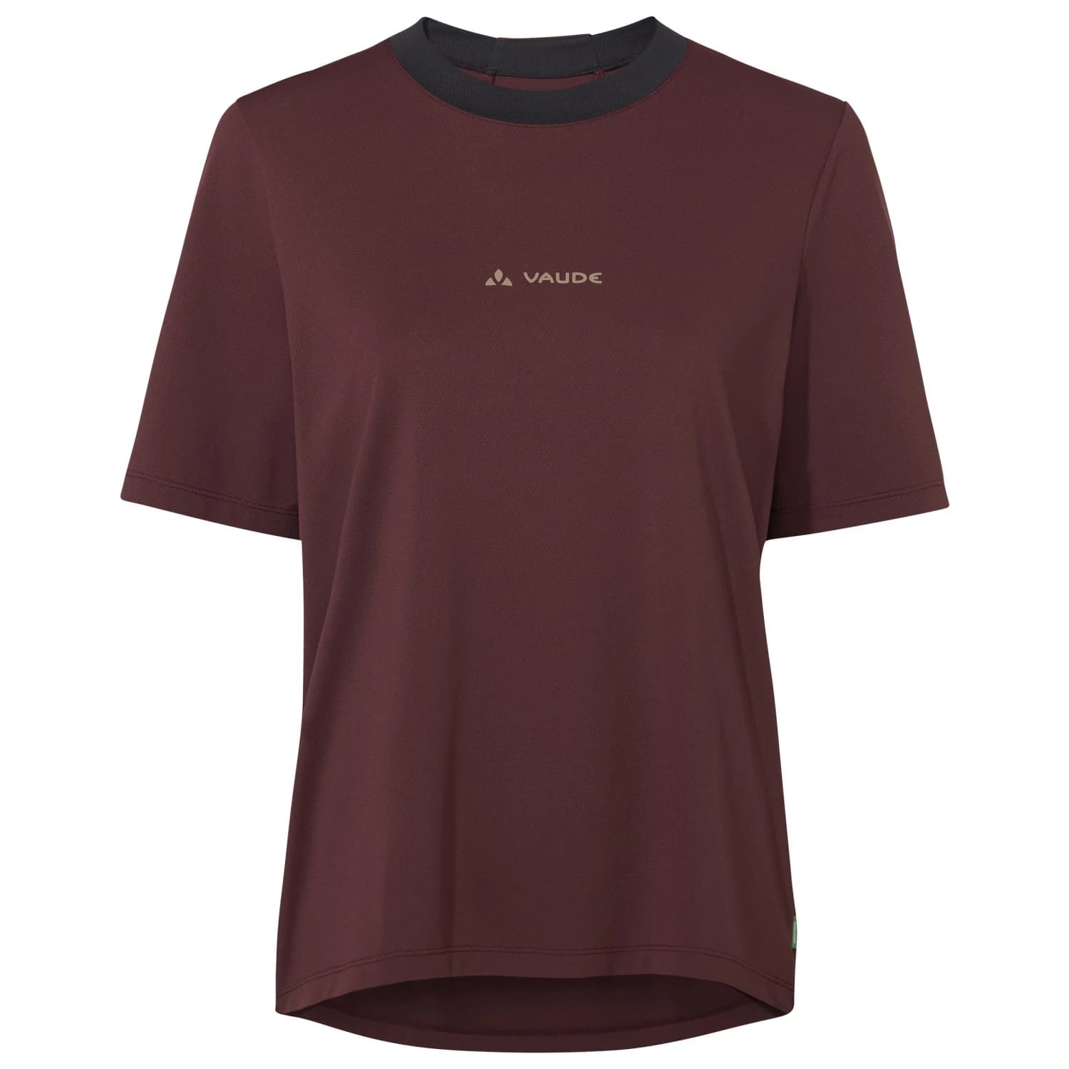 Дамска фланелка с къс ръкав за колоездене Vaude Women's Loamer Shirt Cycling jersey - Dark Oak