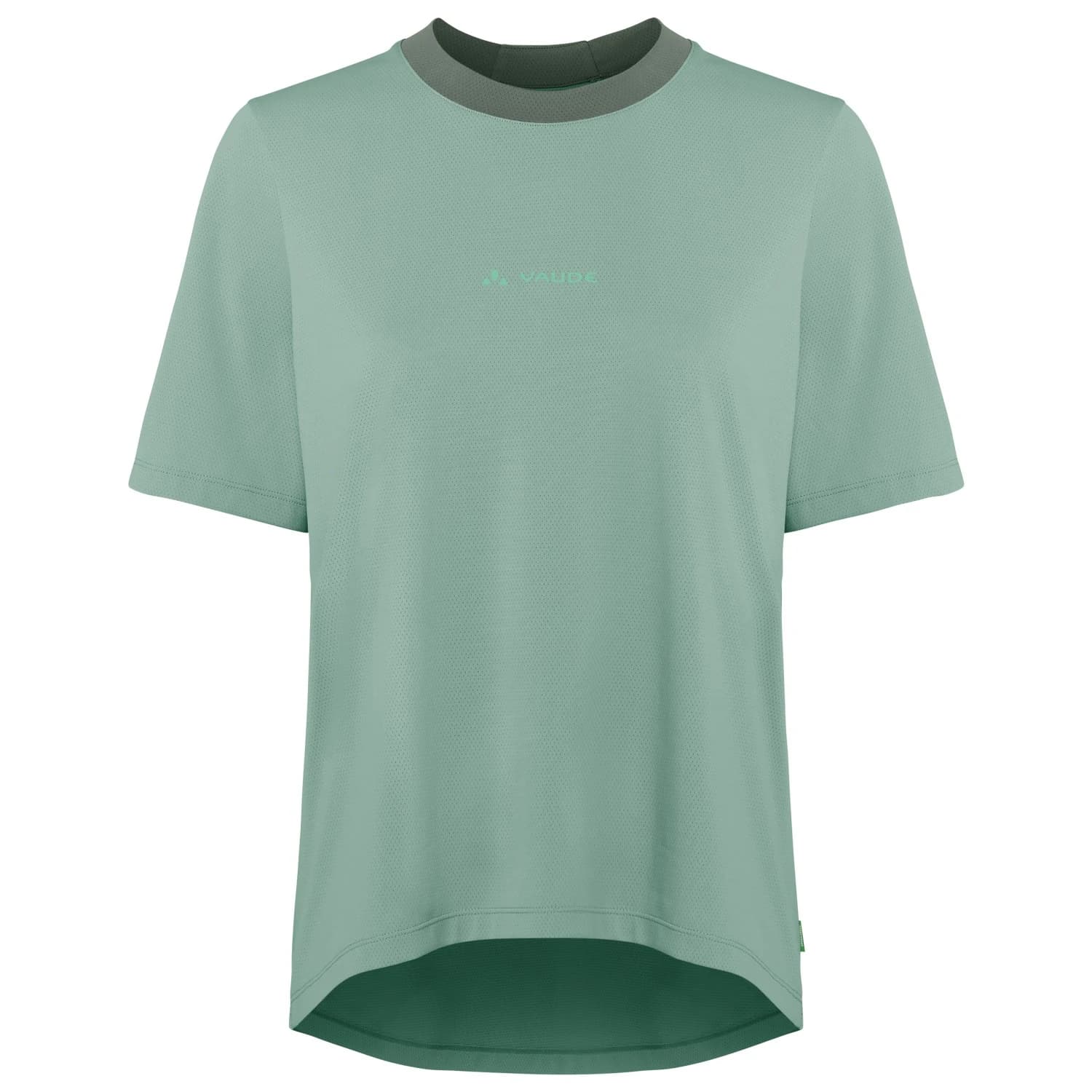 Дамска фланелка с къс ръкав за колоездене Vaude Women's Loamer Shirt Cycling jersey - Dusty Fern Uni