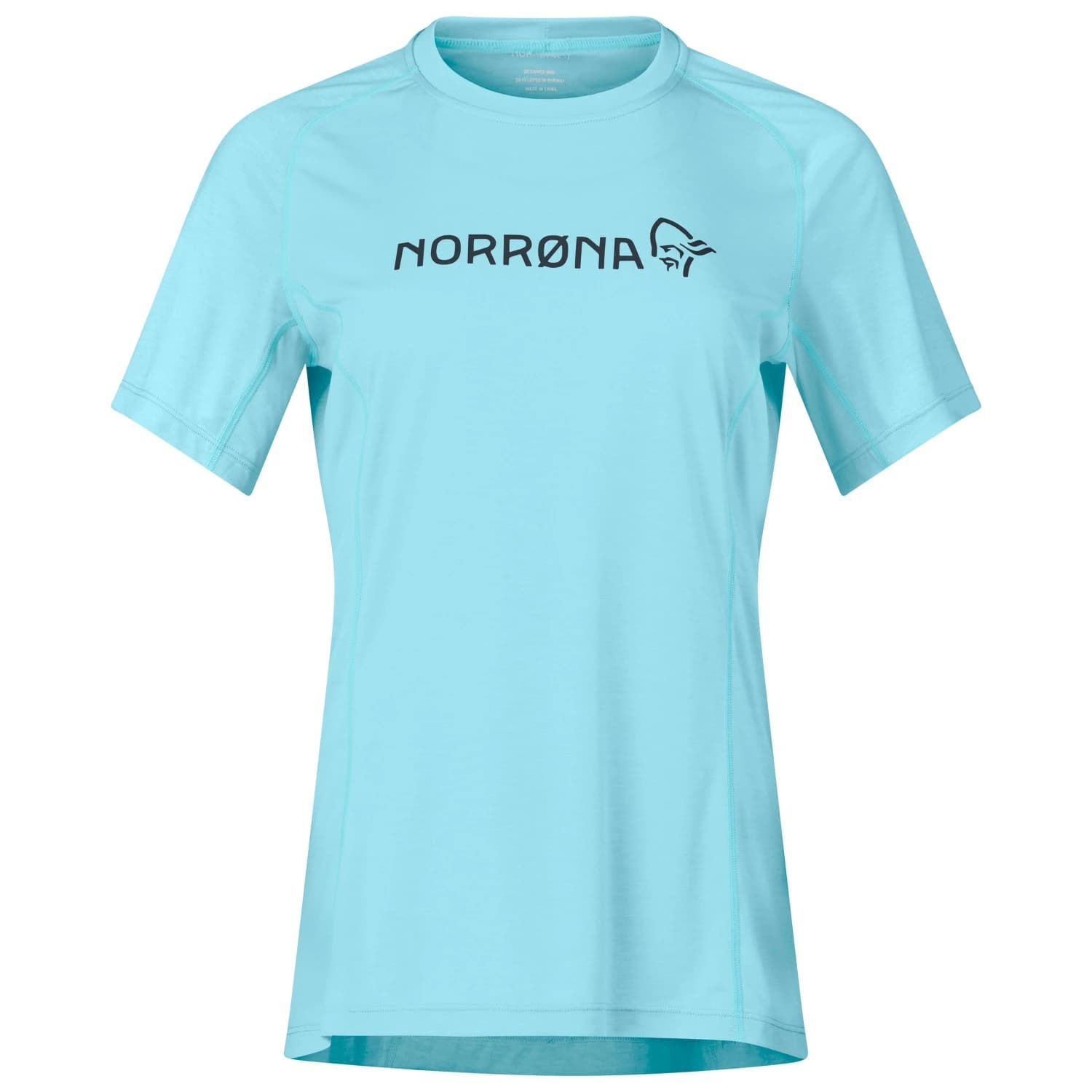 Дамска фланелка с къс ръкав за колоездене Norrøna Women's Fjørå Equaliser Lightweight T-Shirt Cycling jersey - Aqua Haze