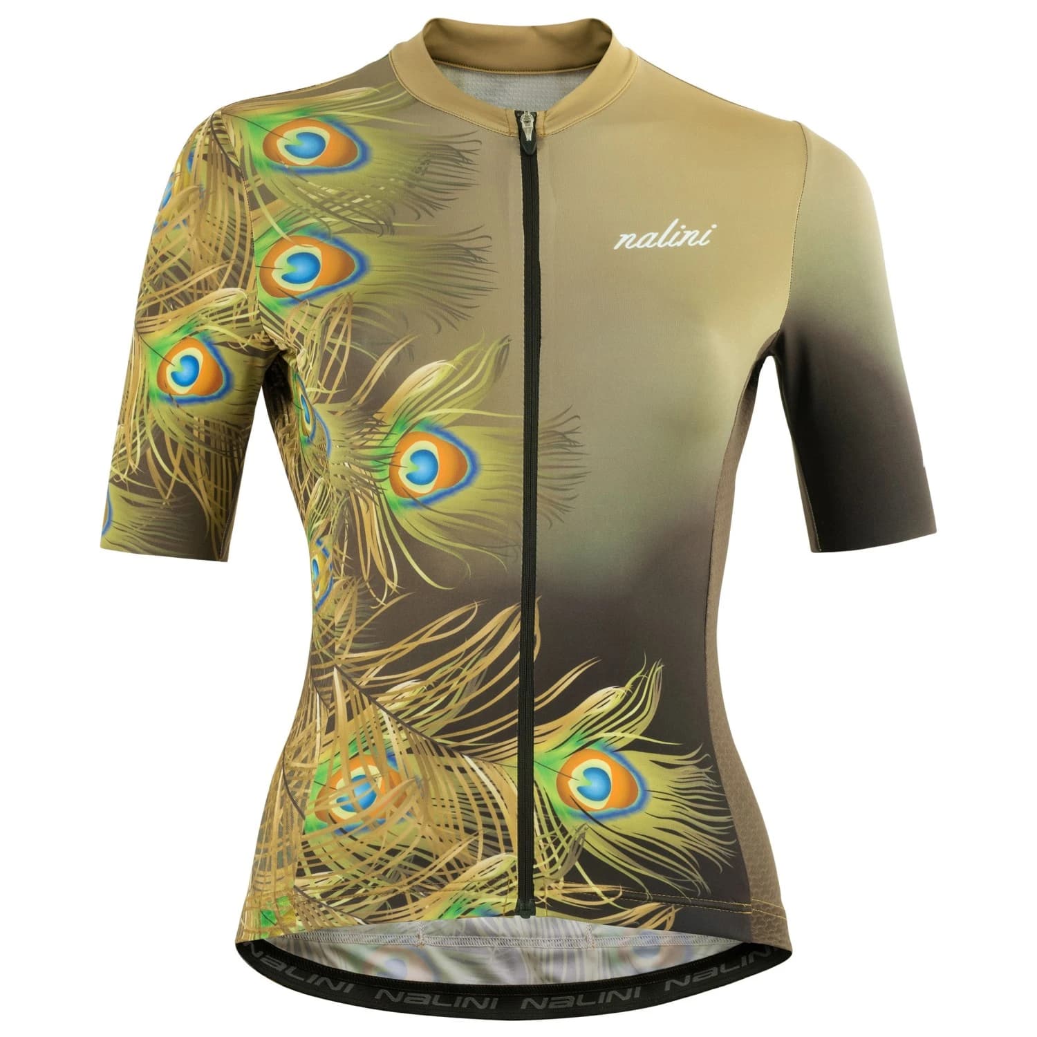 Дамска фланелка с къс ръкав за колоездене Nalini Women's Animal Jersey Cycling jersey - Pavone