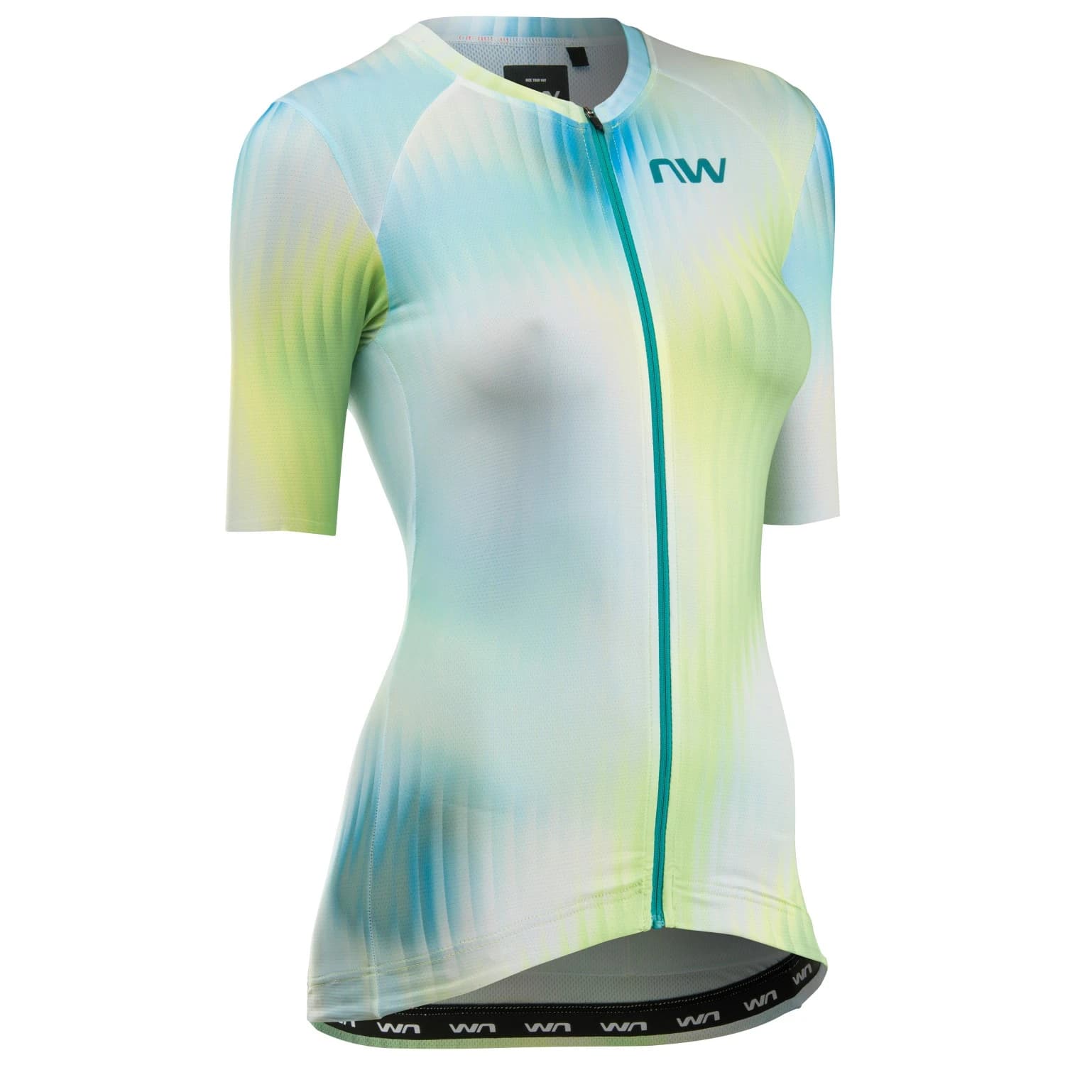 Дамска фланелка с къс ръкав за колоездене Northwave Women's Blade Jersey Short Sleeve Cycling jersey - Green / Matcha