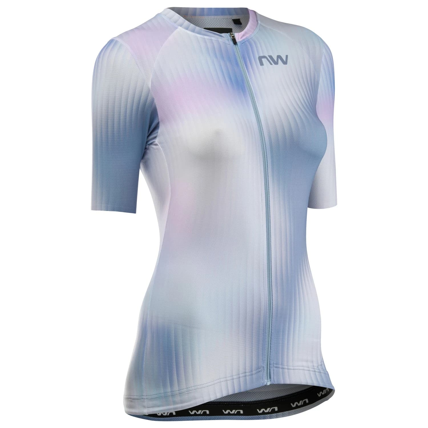 Дамска фланелка с къс ръкав за колоездене Northwave Women's Blade Jersey Short Sleeve Cycling jersey - Ice Grey