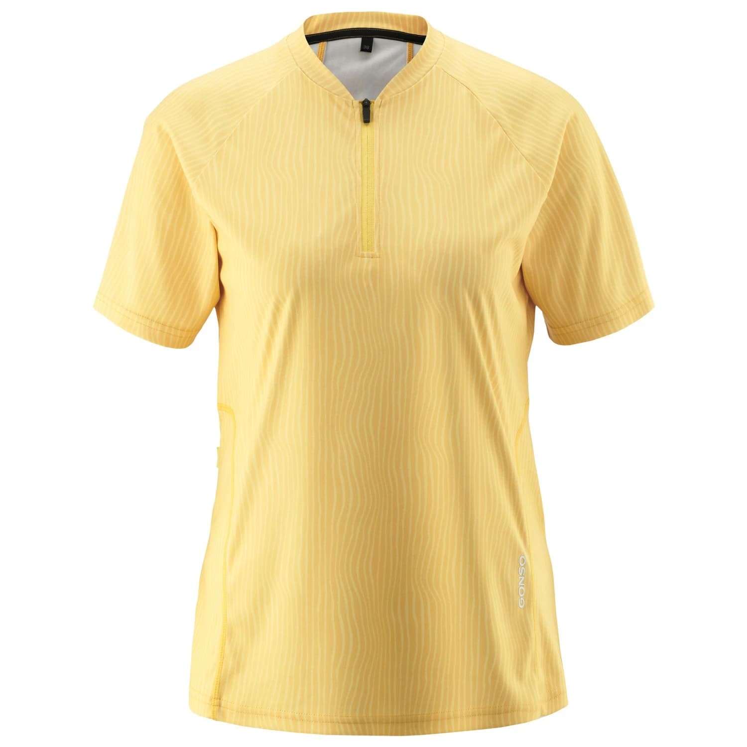 Дамска фланелка с къс ръкав за колоездене Gonso Women's Adventure Jersey Soft Touch Cycling jersey - Yellow Finch