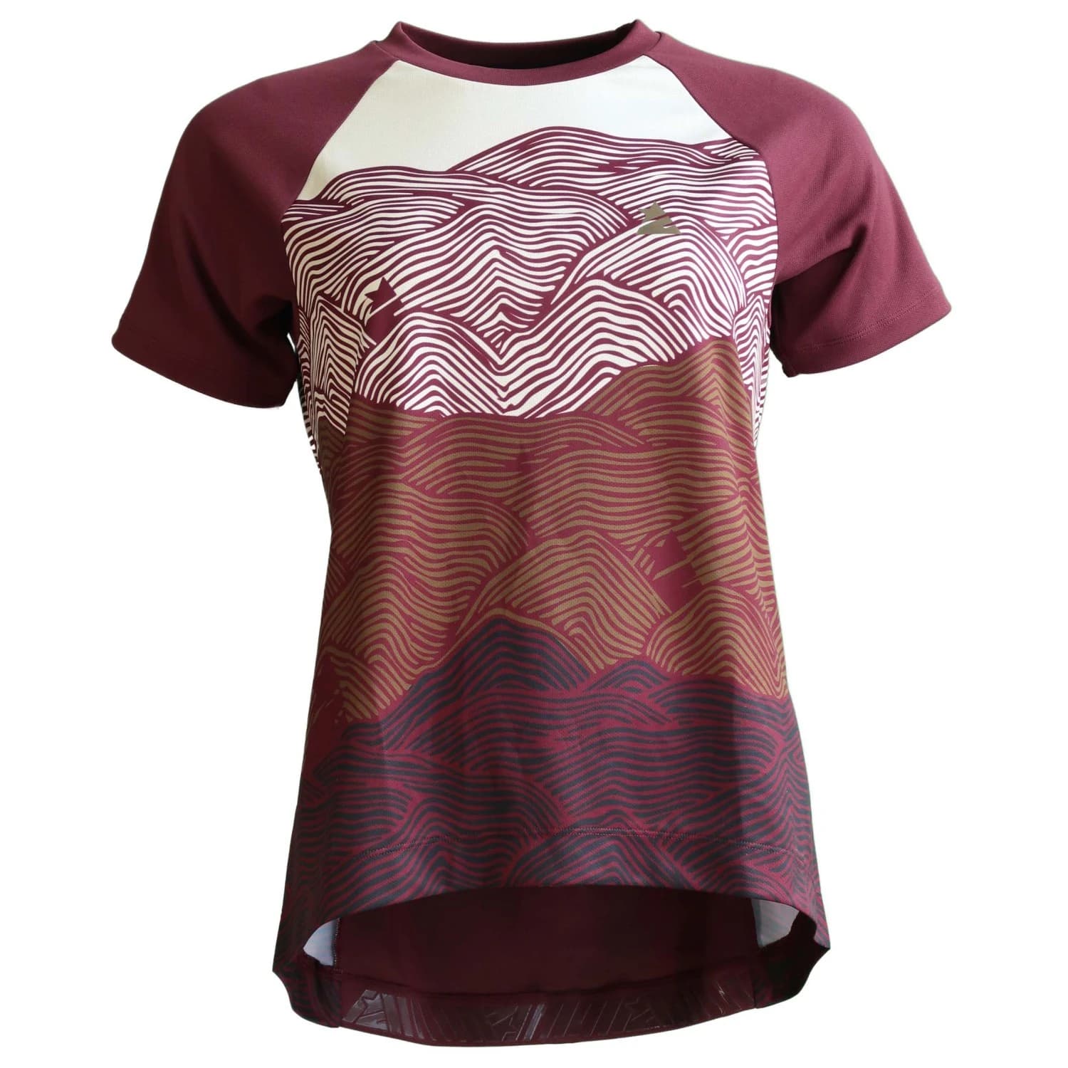 Дамска фланелка с къс ръкав за колоездене Zimtstern Women's Braapz Shirt S/S Cycling jersey - Windsor Wine
