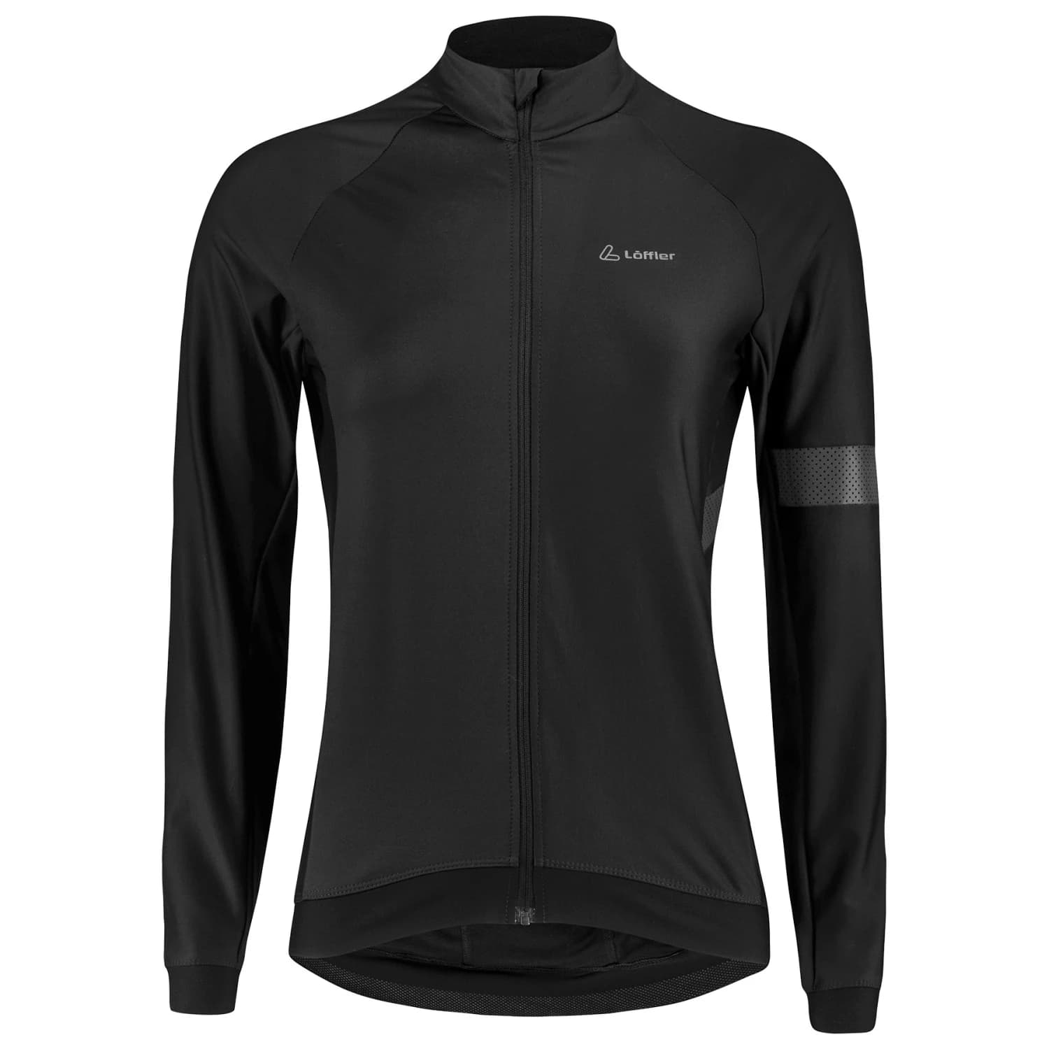 Дамска фланелка с дълъг ръкав за колоездене Löffler Women's Bike L/S Jersey Capitana Cycling jersey - Black