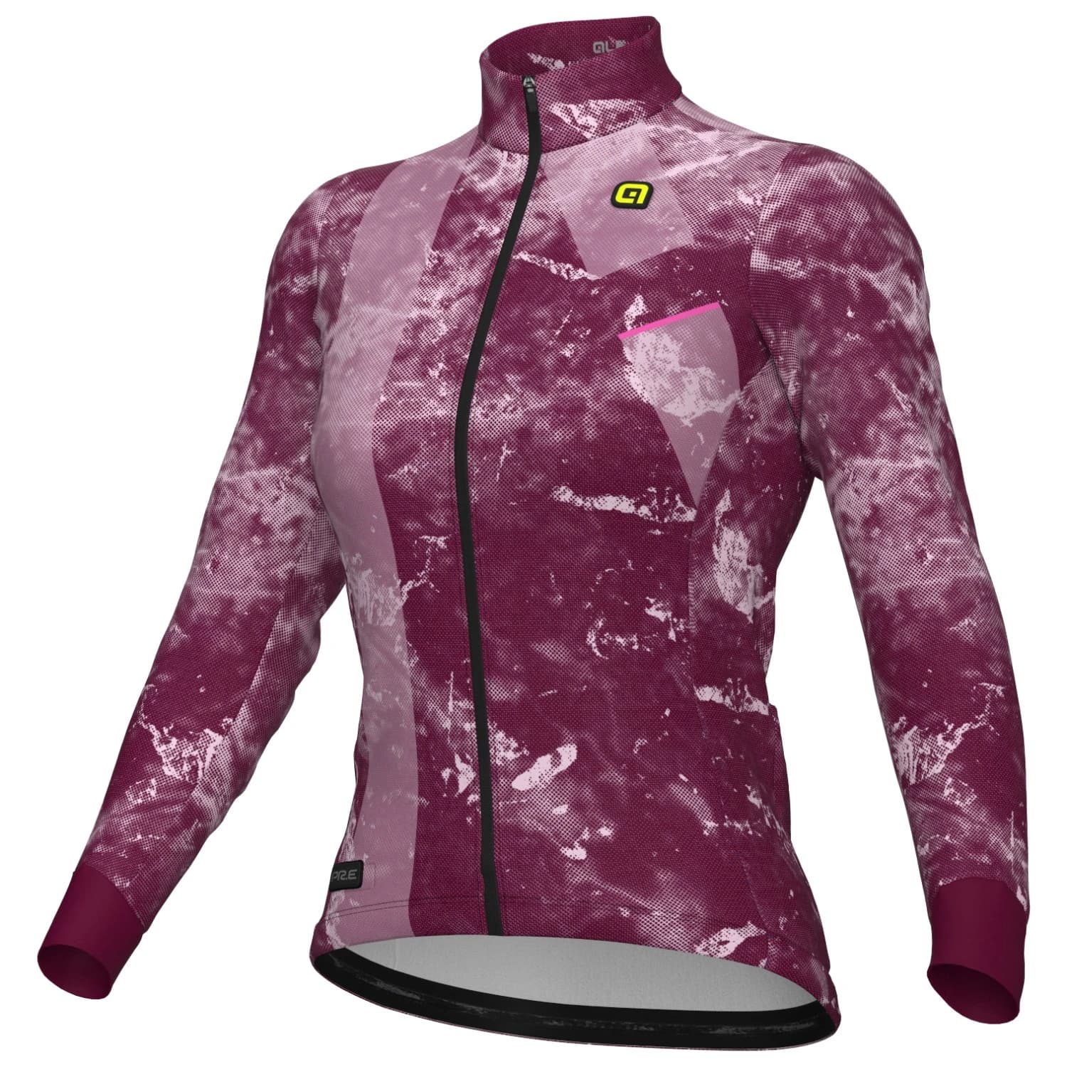 Дамска фланелка с дълъг ръкав за колоездене Alé Women's PR-E ICY L/S Jersey Cycling jersey - Bordeaux