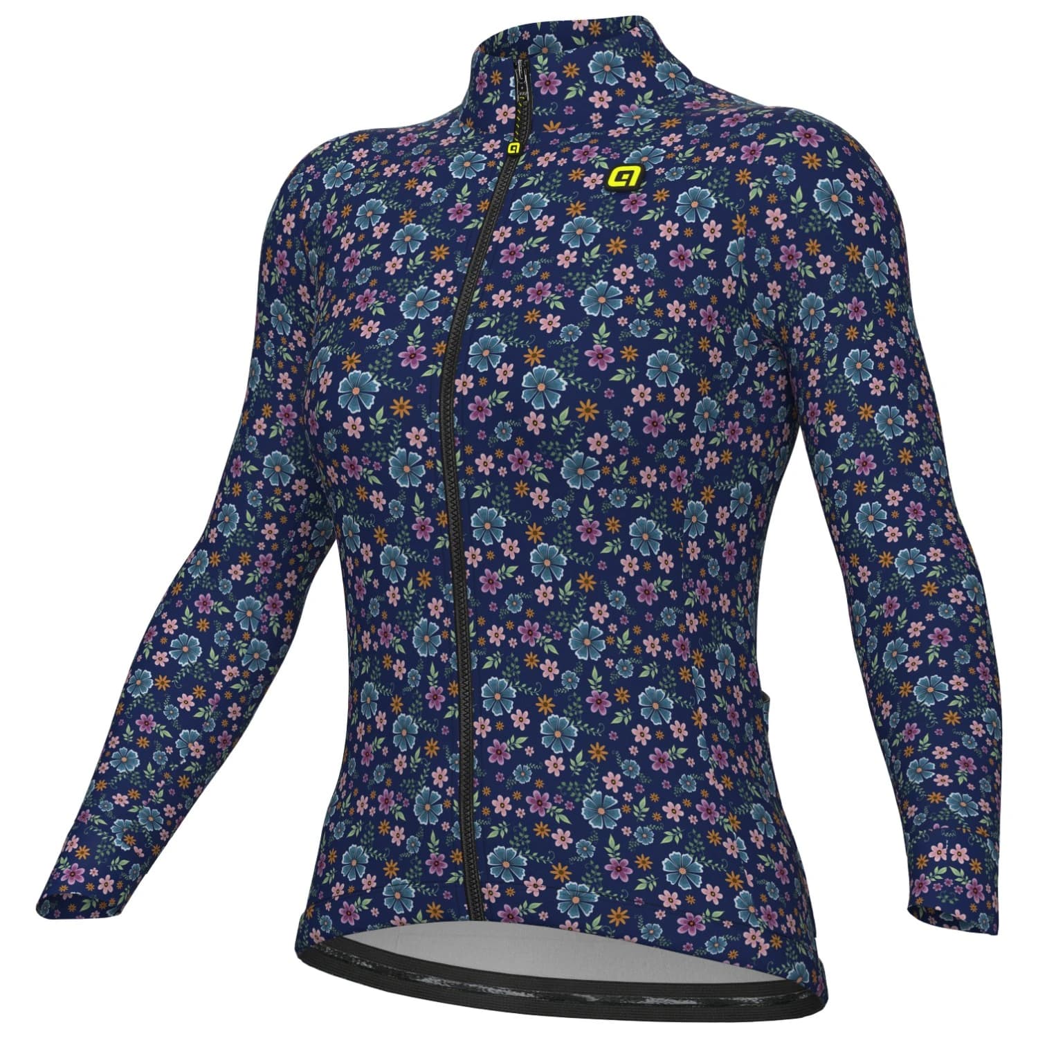Фланелка с дълъг ръкав за колоездене Alé Women's Pragma Flowery L/S Jersey Cycling jersey - Blue Combo
