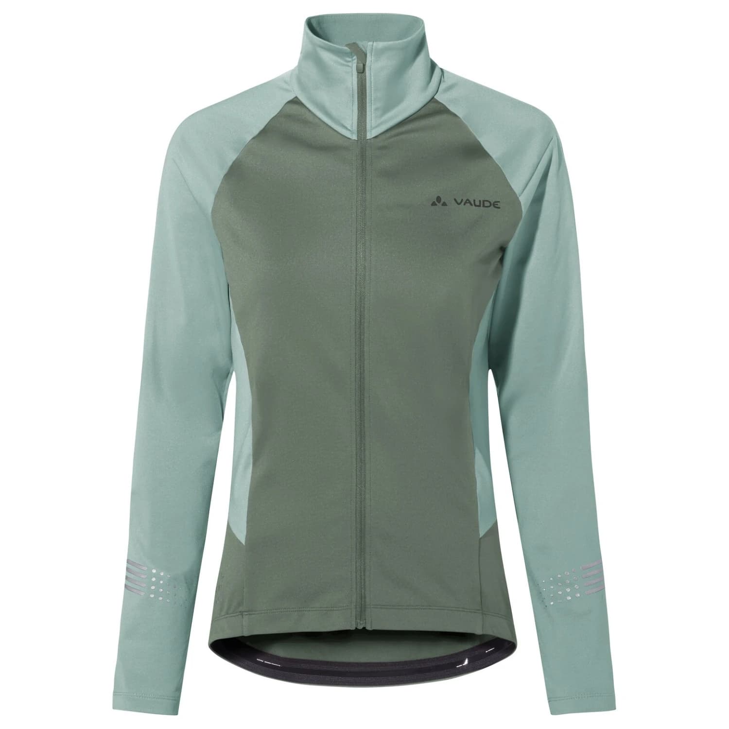 Фланелка с дълъг ръкав за колоездене Vaude Women's Posta L/S Tricot III Cycling jersey - Agave