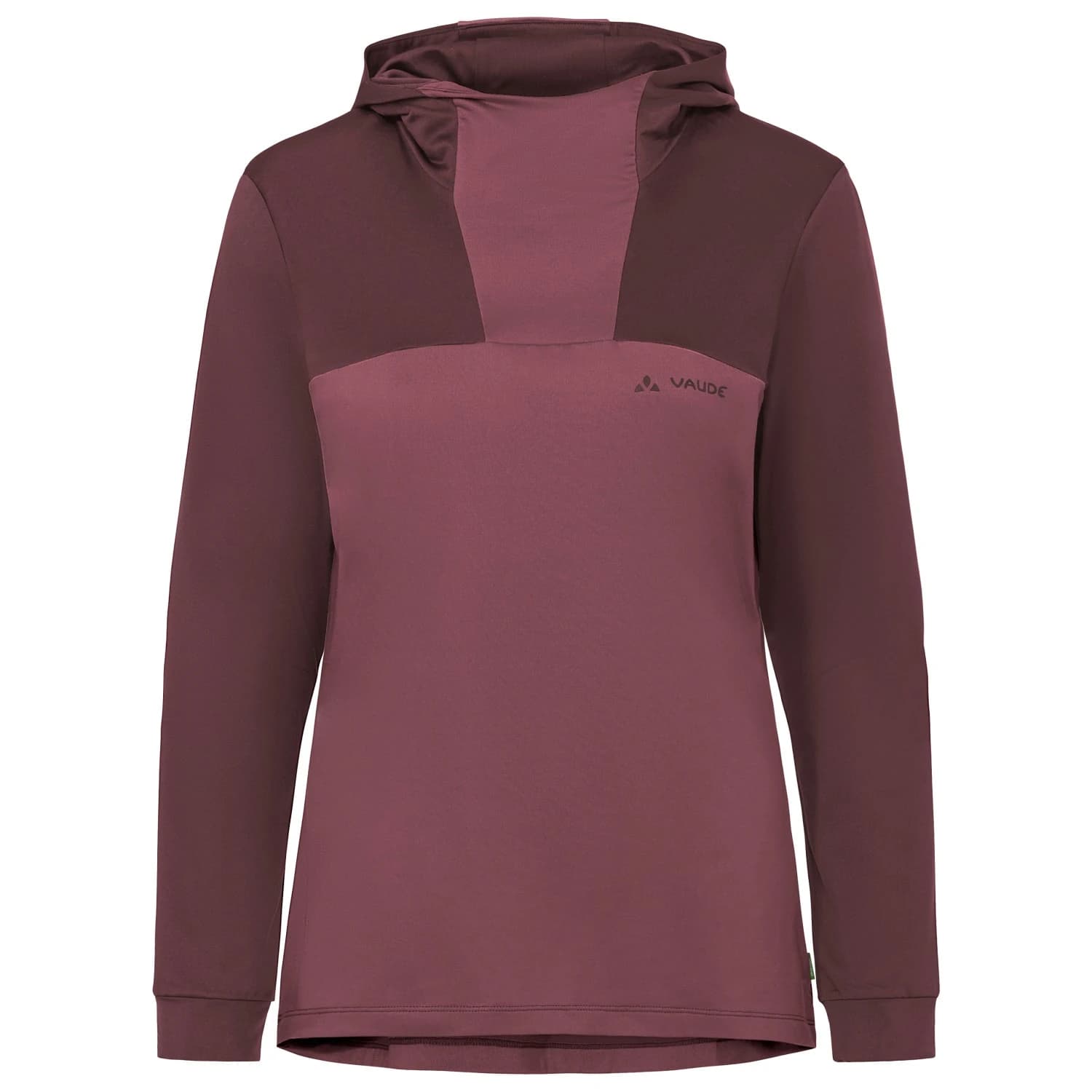 Фланелка с дълъг ръкав за колоездене Vaude Women's Qimsa Hoody Cycling jersey - Ruby Dusk