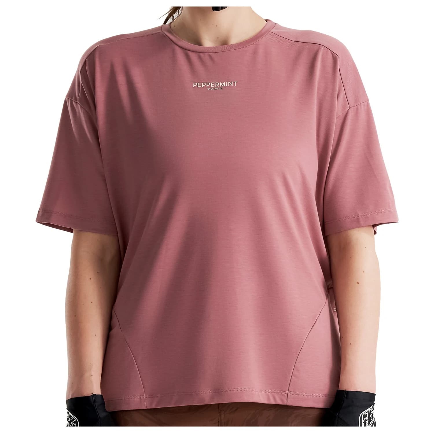 Дамска фланелка с къс ръкав за колоездене PEPPERMINT Women's Peak Short Sleeve Jersey Cycling jersey - Blush