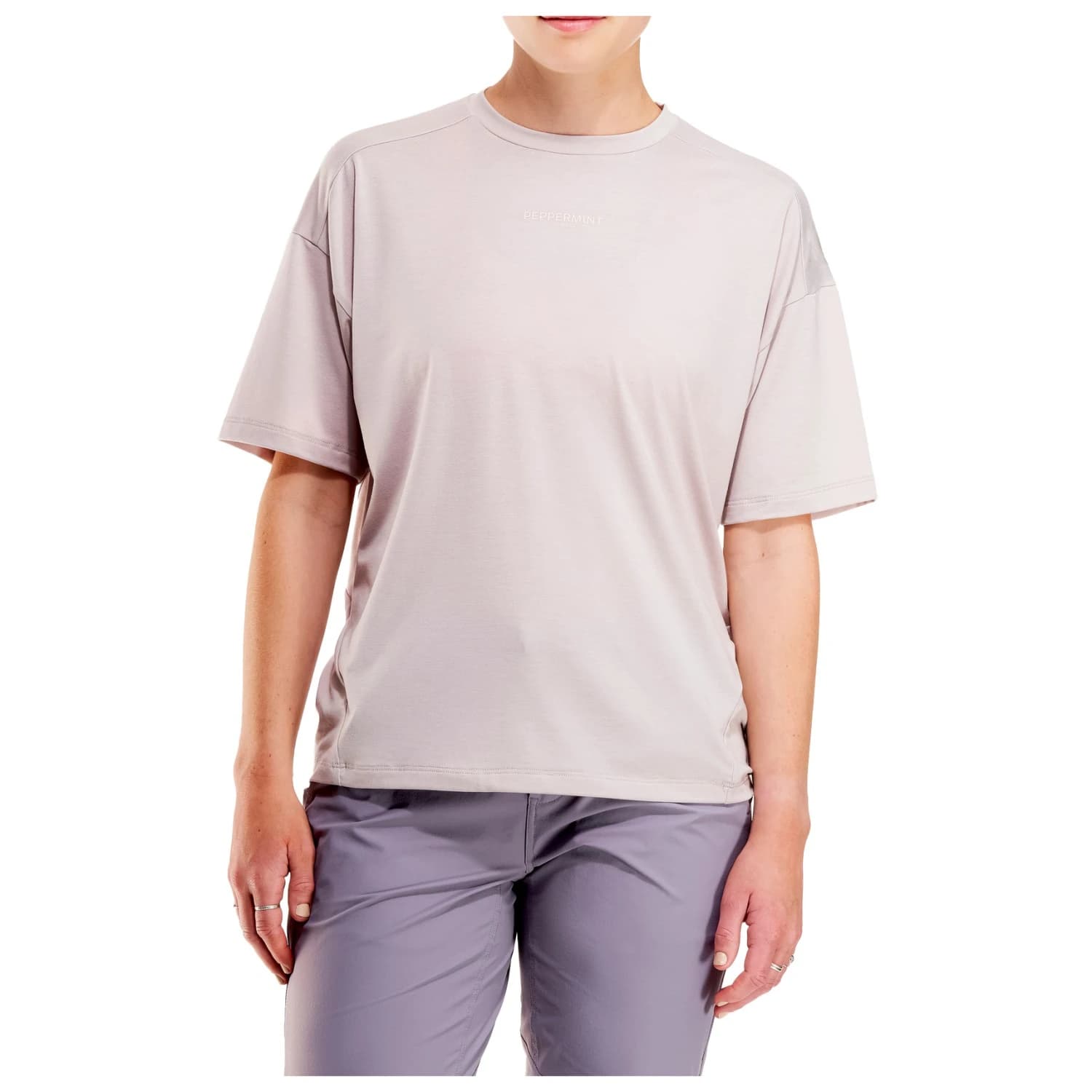 Дамска фланелка с къс ръкав за колоездене PEPPERMINT Women's Peak Short Sleeve Jersey Cycling jersey - Agate