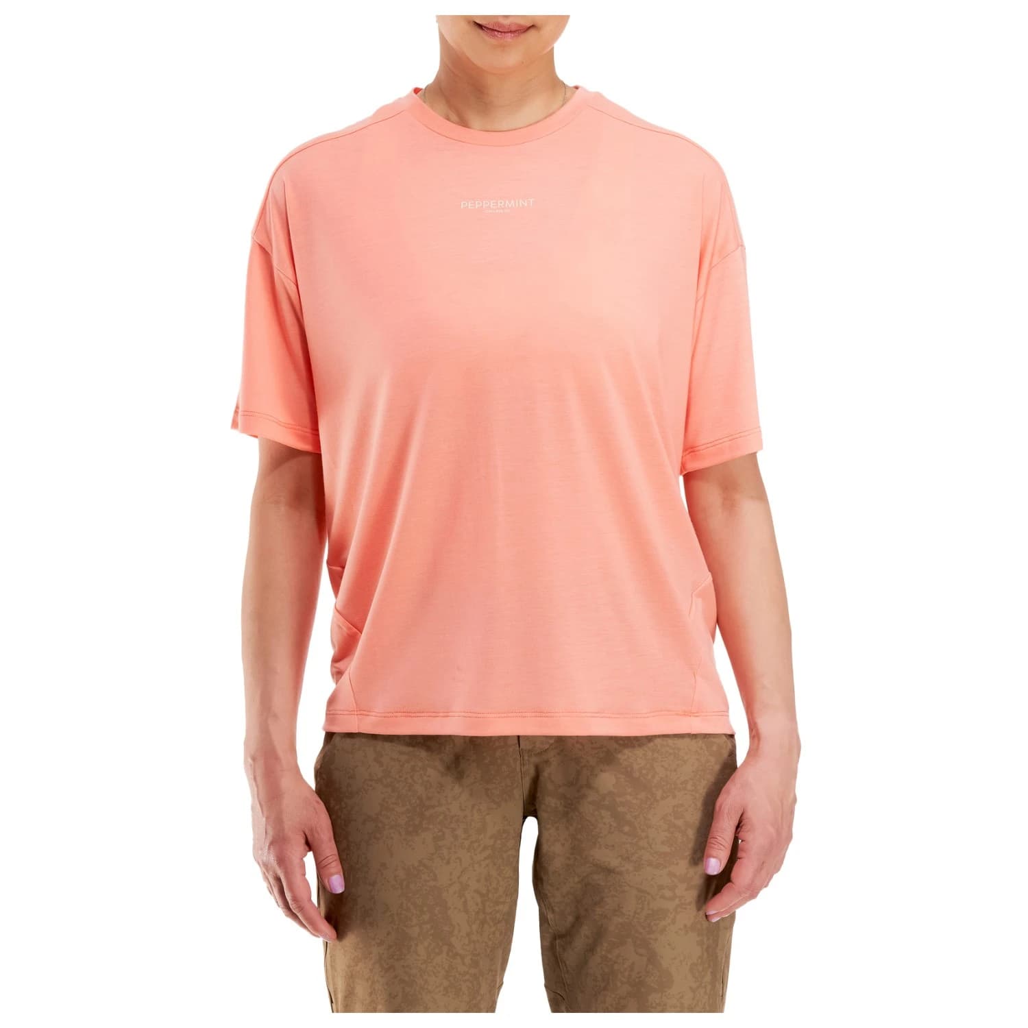 Дамска фланелка с къс ръкав за колоездене PEPPERMINT Women's Peak Short Sleeve Jersey Cycling jersey - Watermelon