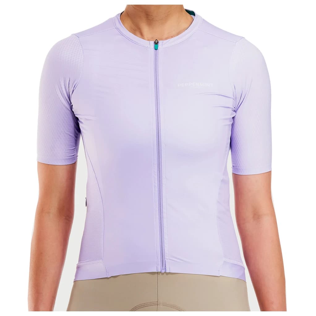 Дамска фланелка с къс ръкав за колоездене PEPPERMINT Women's Signature Jersey Cycling jersey - Pansy