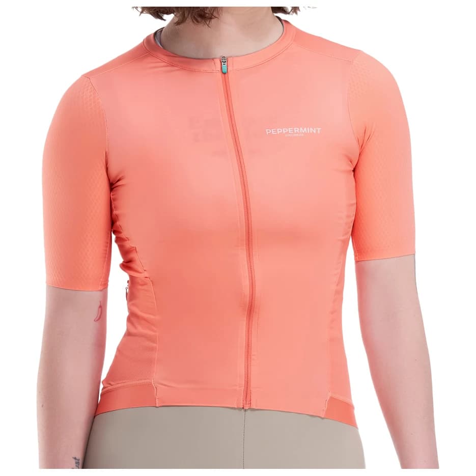 Дамска фланелка с къс ръкав за колоездене PEPPERMINT Women's Signature Jersey Cycling jersey - Watermelon