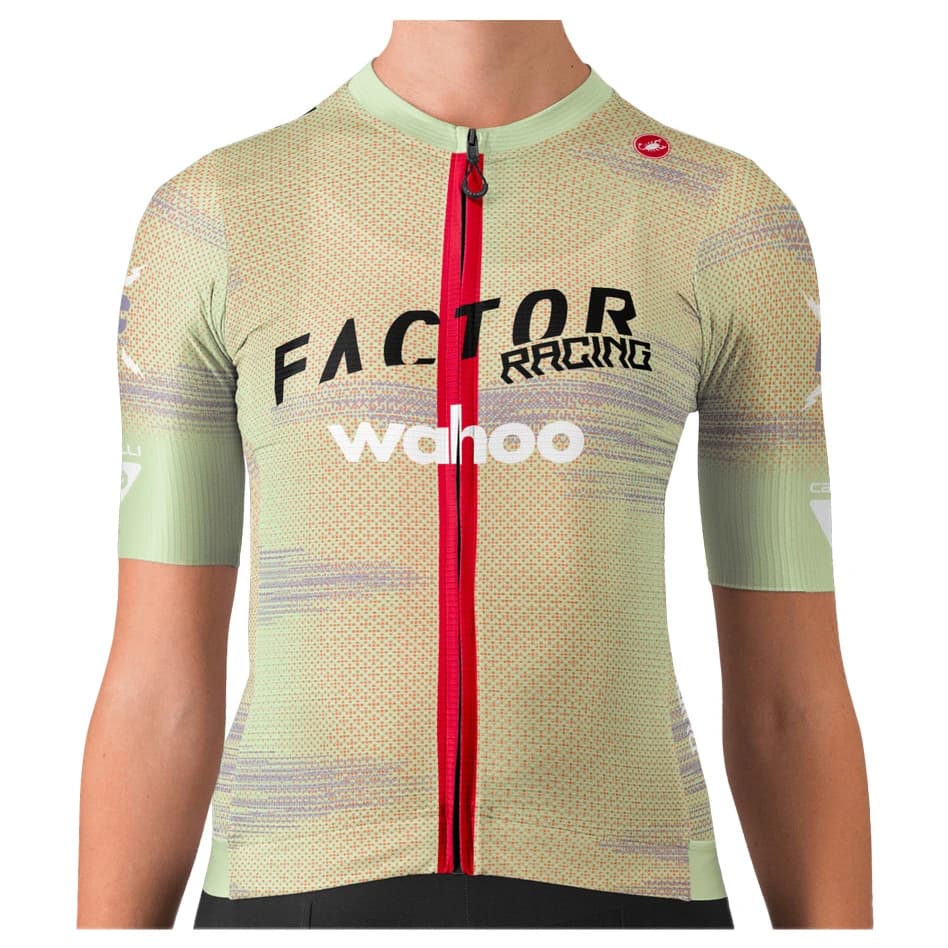 Дамска фланелка с къс ръкав за колоездене Castelli Women's Espresso Jersey Cycling jersey - Lauren / Sponsor