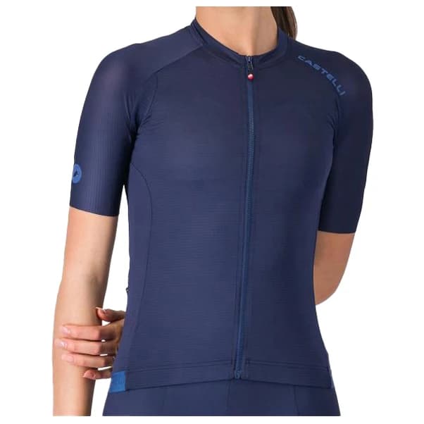 Дамска фланелка с къс ръкав за колоездене Castelli Women's Espresso 2 Jersey Cycling jersey - Belgian Blue