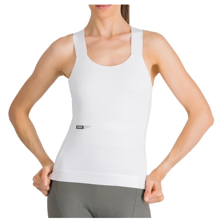 Дамски потник за колоездене Sportful Women's SRK Top Cycling singlet - White