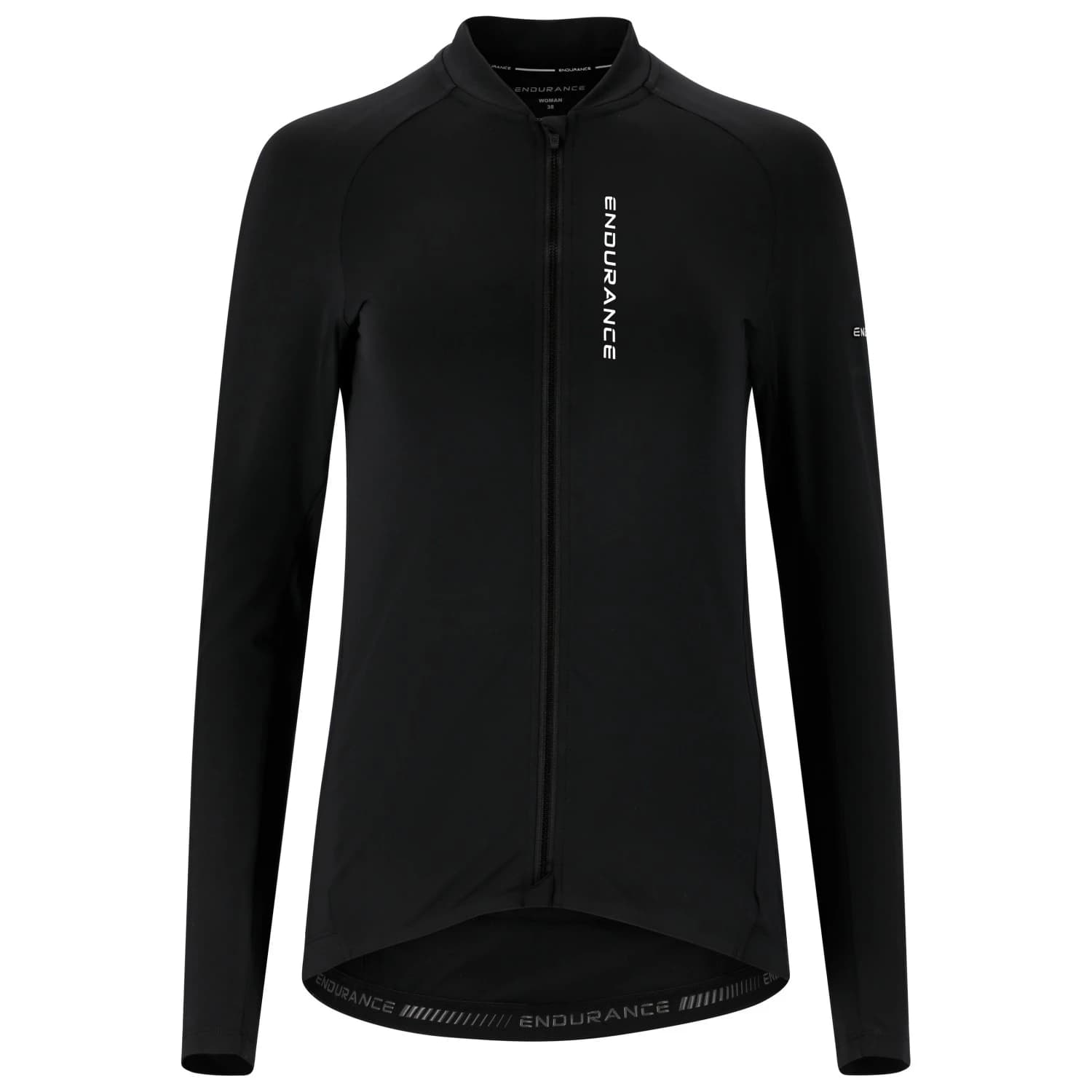 Дамска фланелка с дълъг ръкав за колоездене ENDURANCE Women's Paxton Cycling/MTB L/S Jersey Cycling jersey - Black