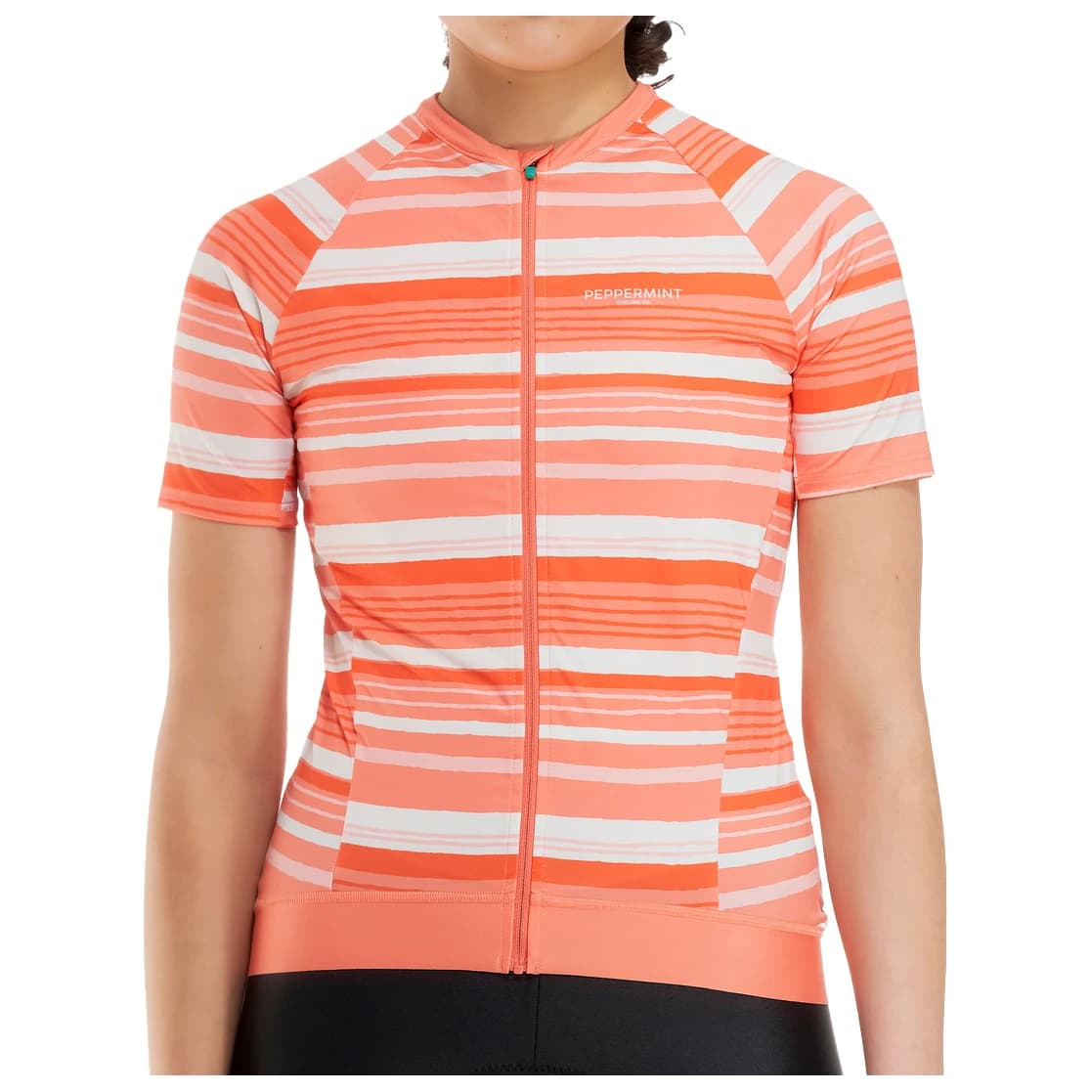 Дамска фланелка с къс ръкав за колоездене PEPPERMINT Women's Classic Jersey Cycling jersey - Underline Watermelon