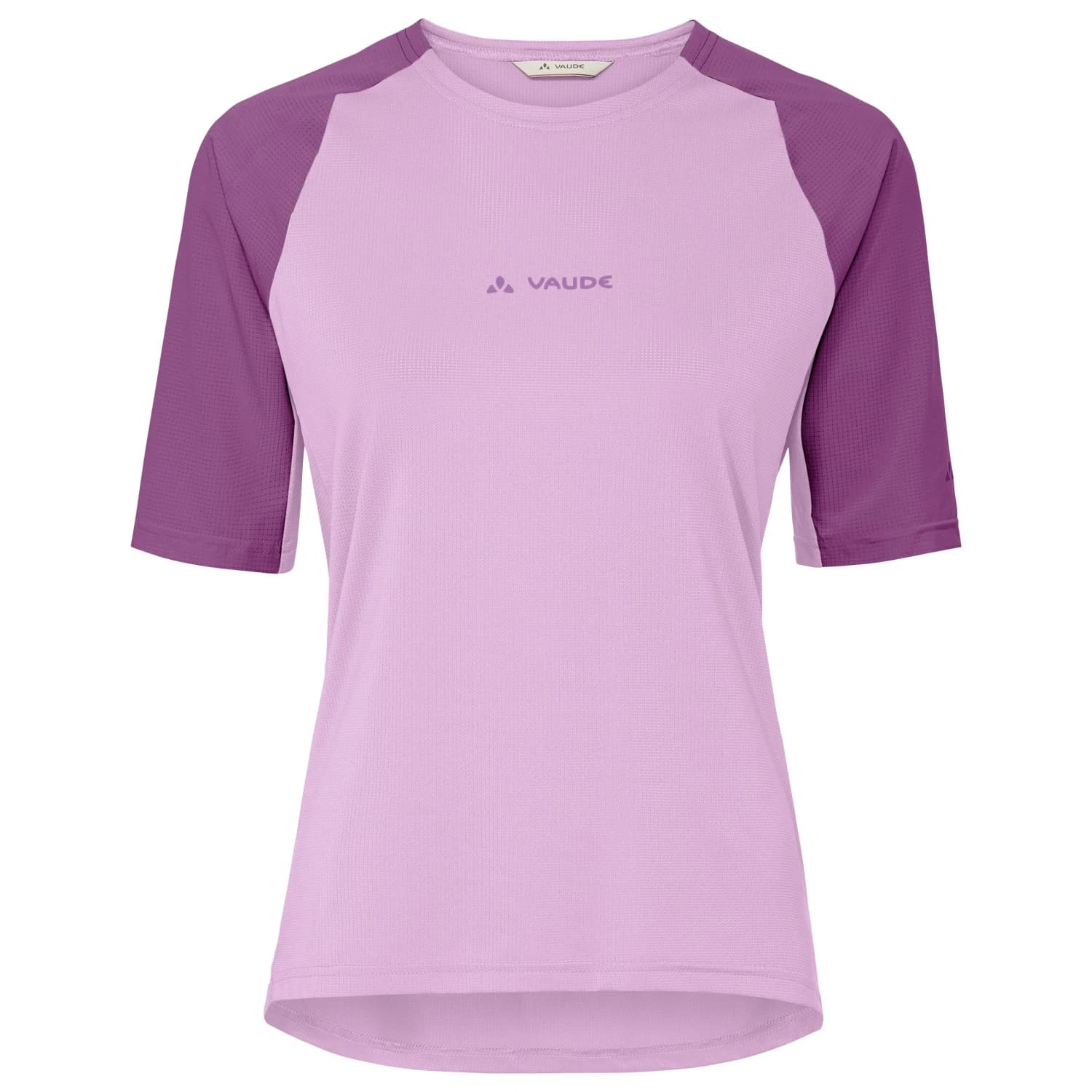 Дамска фланелка с къс ръкав за колоездене Vaude Women's Kuro Shirt II Cycling jersey - Raspberry