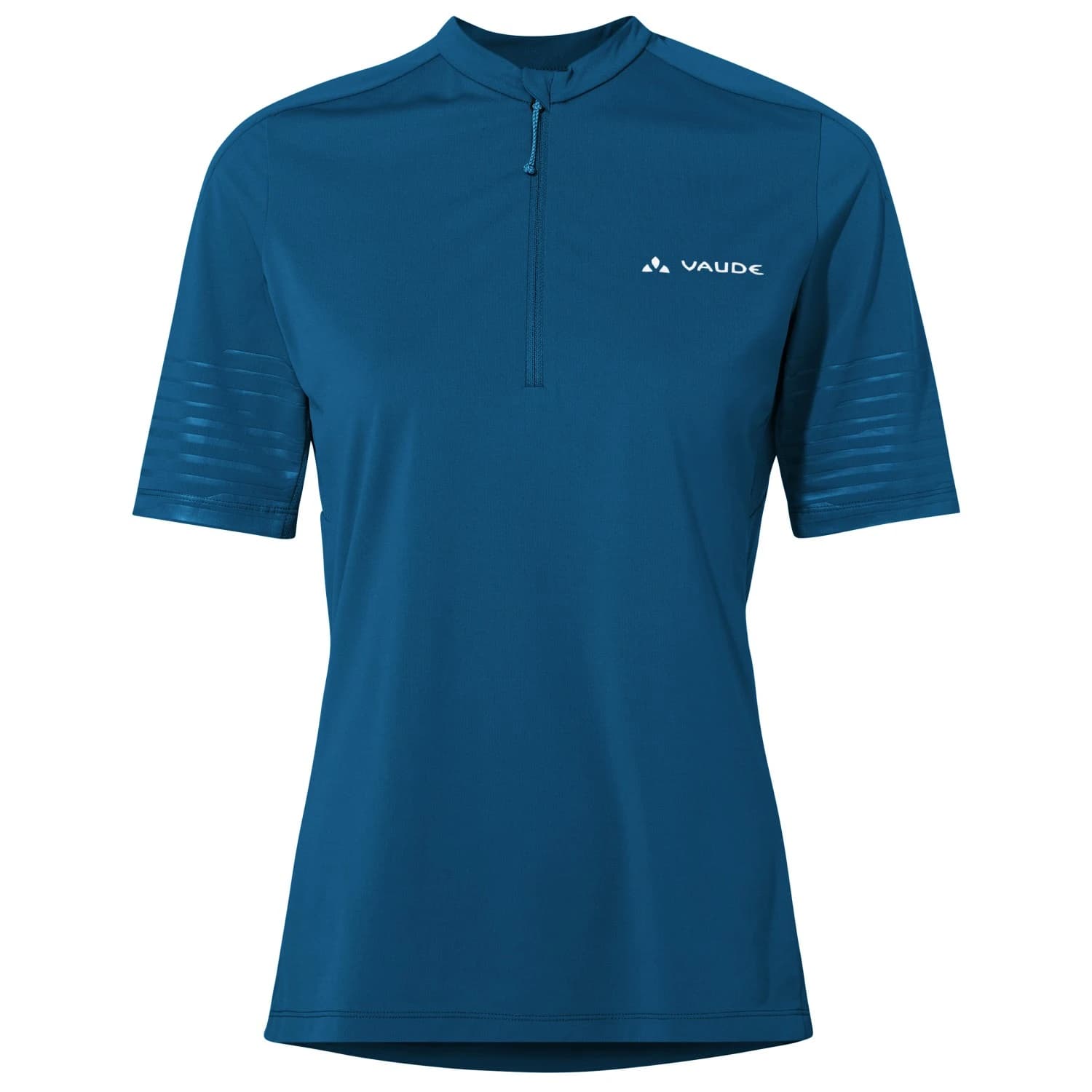 Дамска фланелка с къс ръкав за колоездене Vaude Women's Qimsa Pro Half Zip Shirt Cycling jersey - Shore Blue