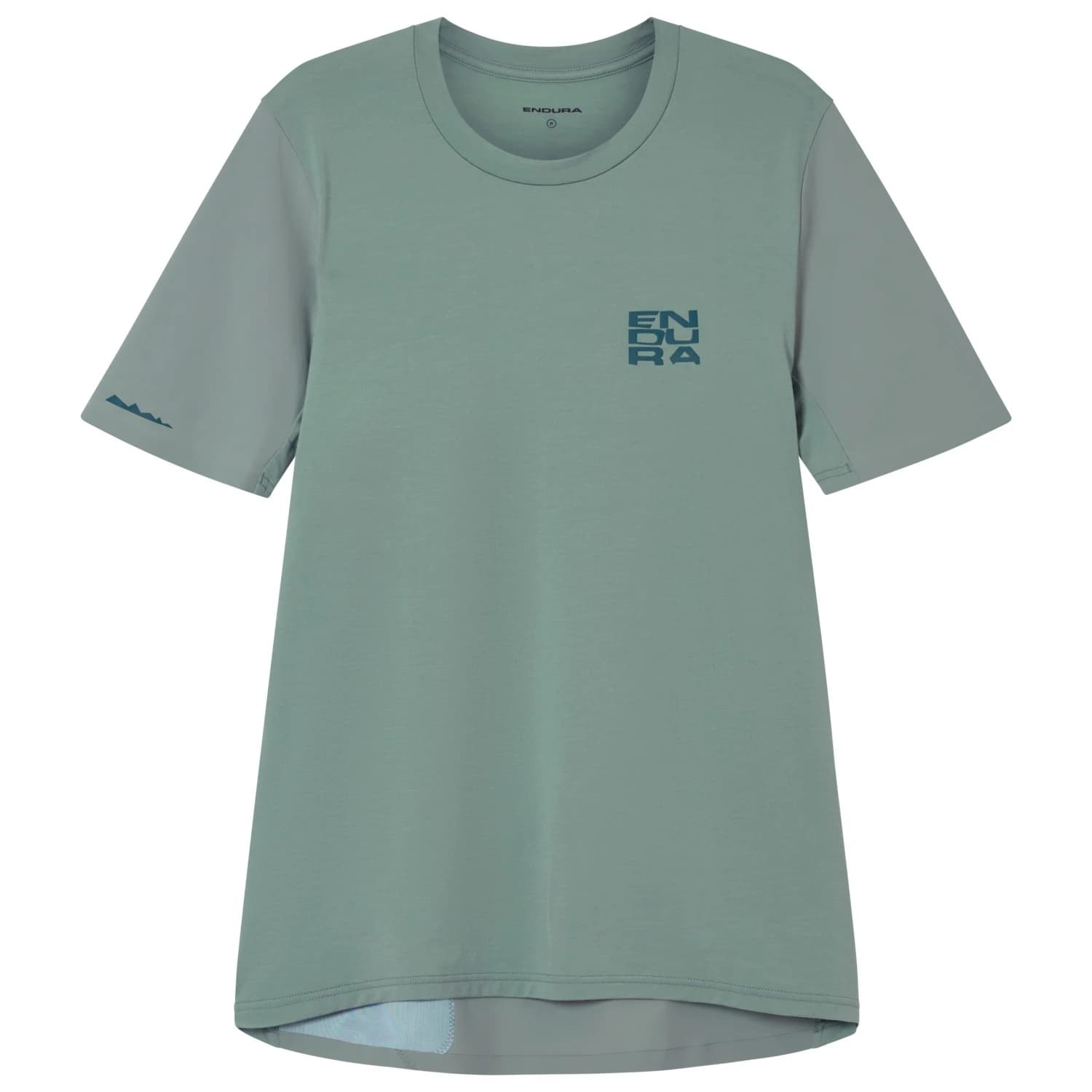 Дамска фланелка с къс ръкав за колоездене Endura Women's AllTrack Ride S/S Tech Tee Cycling jersey - Sage Green
