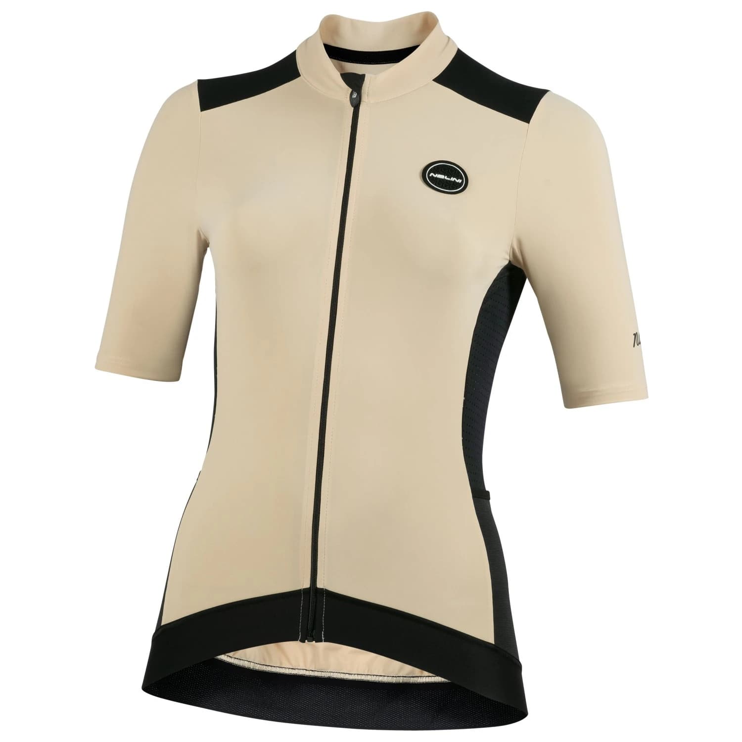 Дамска фланелка с къс ръкав за колоездене Nalini Women's Five Pockets Jersey Cycling jersey - Black / Pristine
