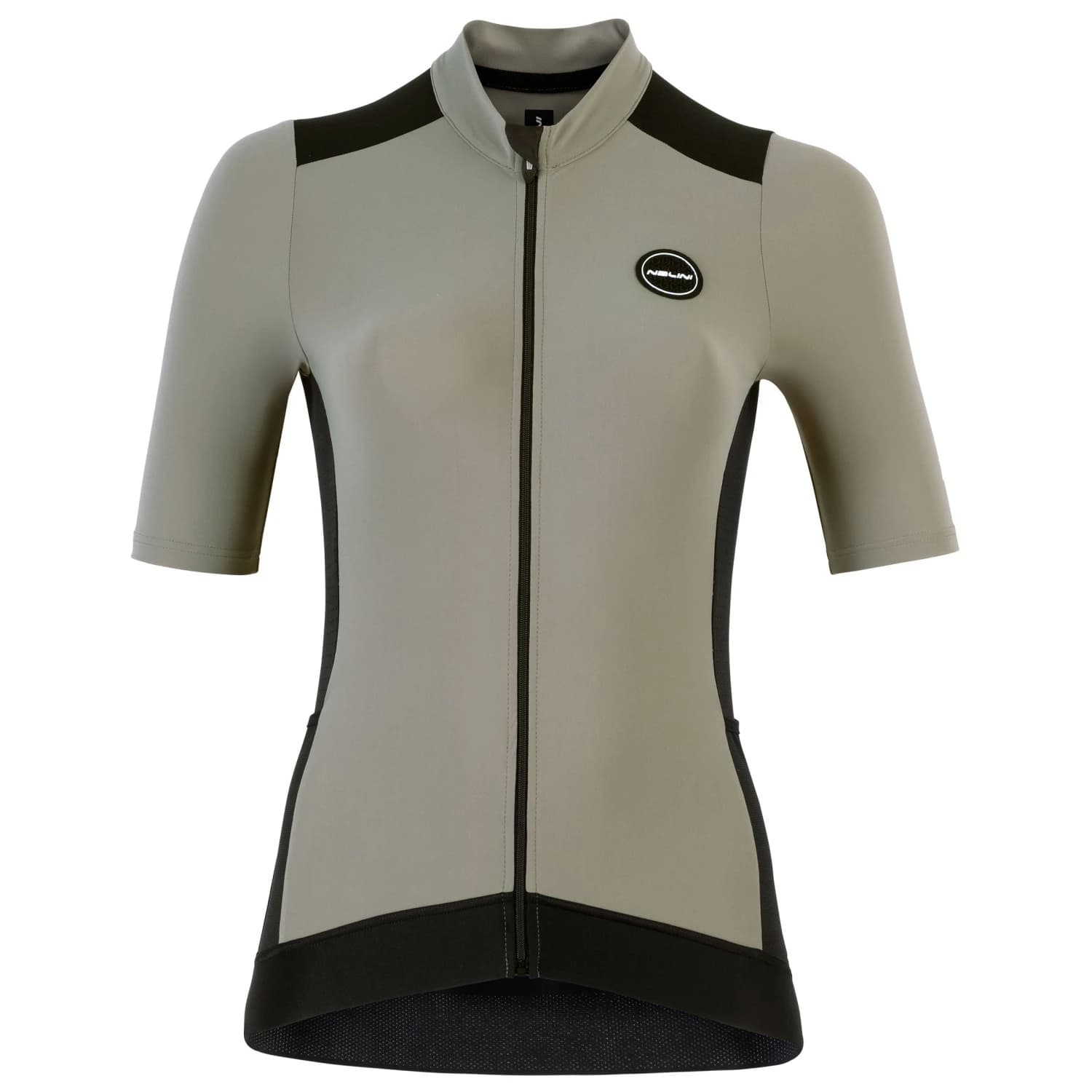 Дамска фланелка с къс ръкав за колоездене Nalini Women's Five Pockets Jersey Cycling jersey - Black / Sage