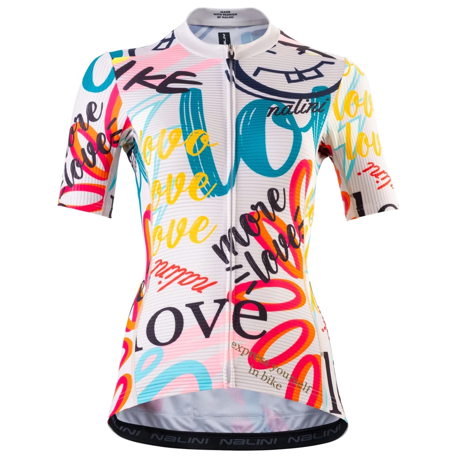Дамска фланелка с къс ръкав за колоездене Nalini Women's Graffiti Jersey Cycling jersey - Graffiti