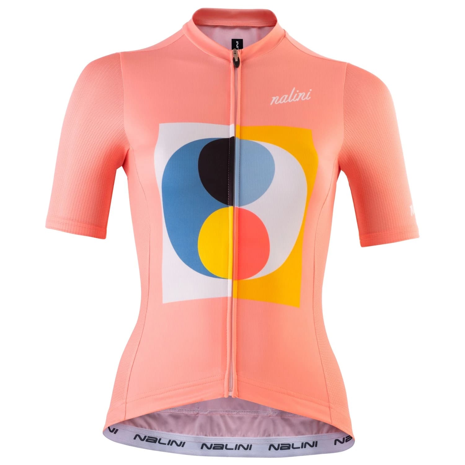 Дамска фланелка с къс ръкав за колоездене Nalini Women's Miaohaus Jersey Cycling jersey - Antique Pink