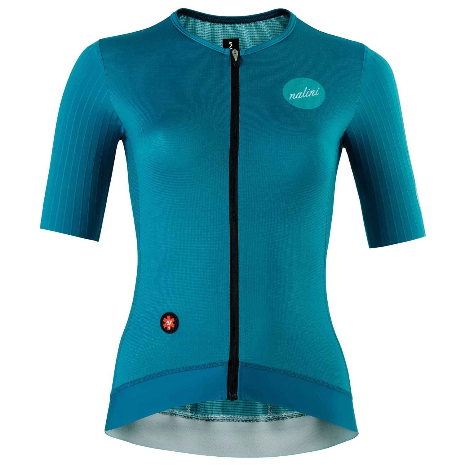 Дамска фланелка с къс ръкав за колоездене Nalini Women's Skinfluid Jersey Cycling jersey - Petrol