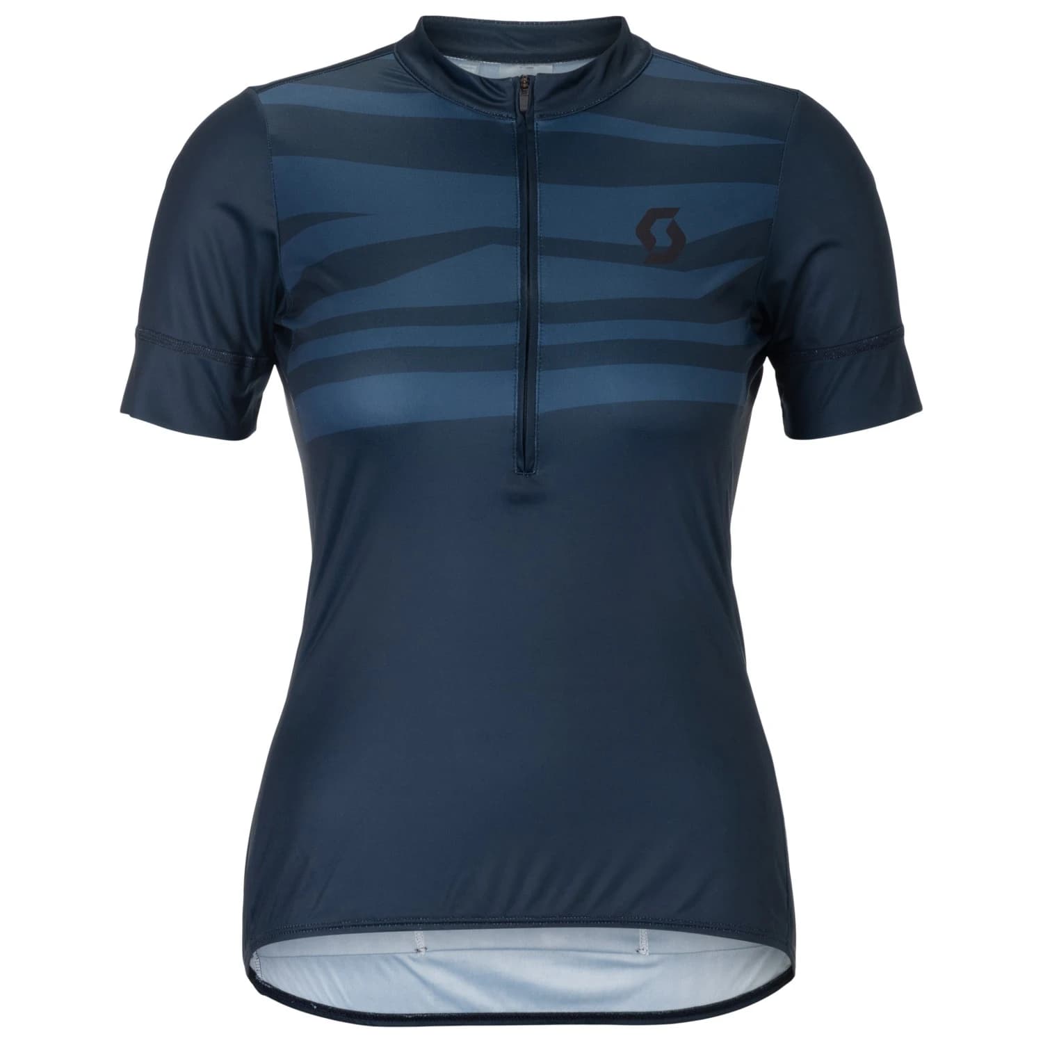 Дамска фланелка с къс ръкав за колоездене Scott Women's Jersey Endurance Lt S/S Cycling jersey - Dark Blue